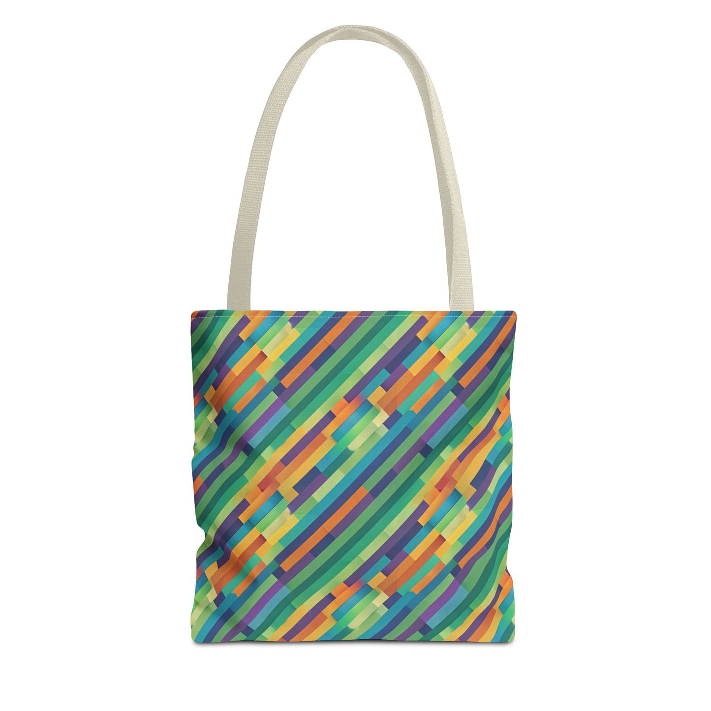 Vibrant Striped Tote Bag