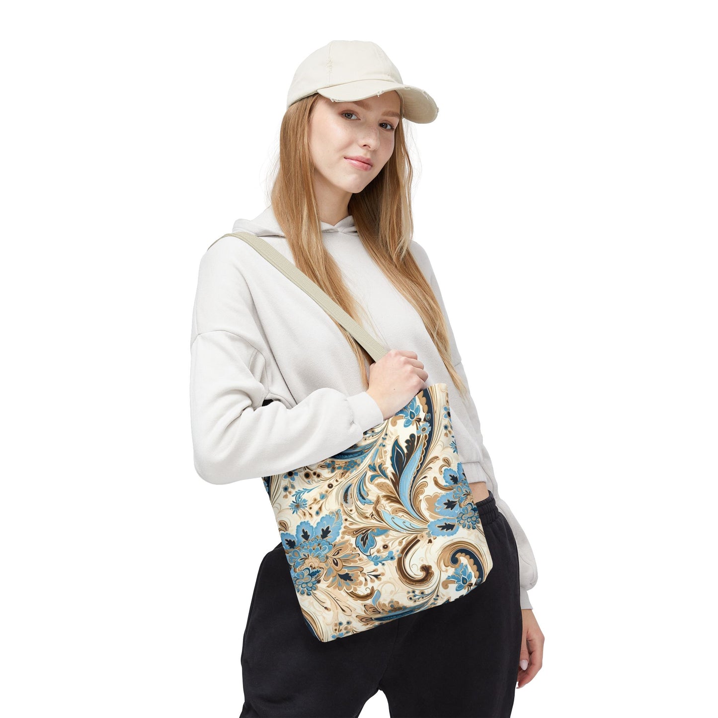 Elegant Floral Tote Bag