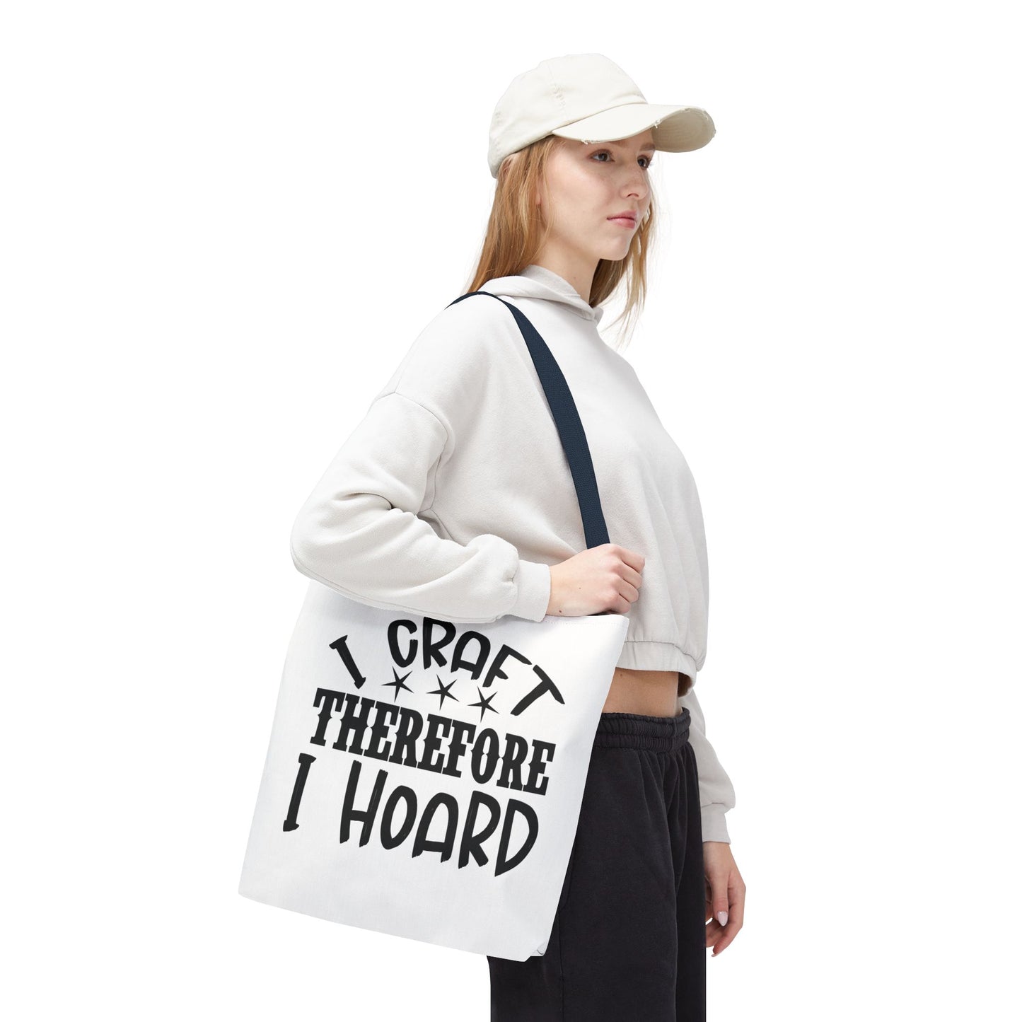 Craft Lover Tote Bag, I Craft Therefore I Hoard