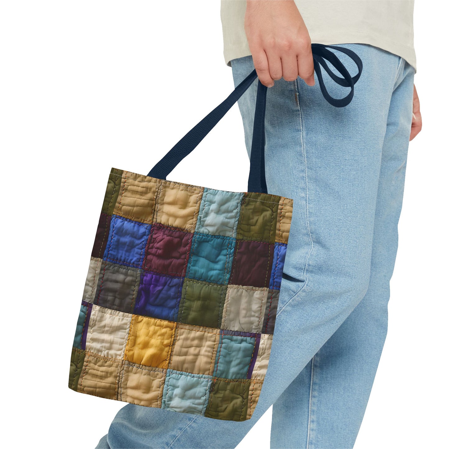 Colorful Patchwork Tote Bag, Stylish & Functional Carryall for Everyday Use