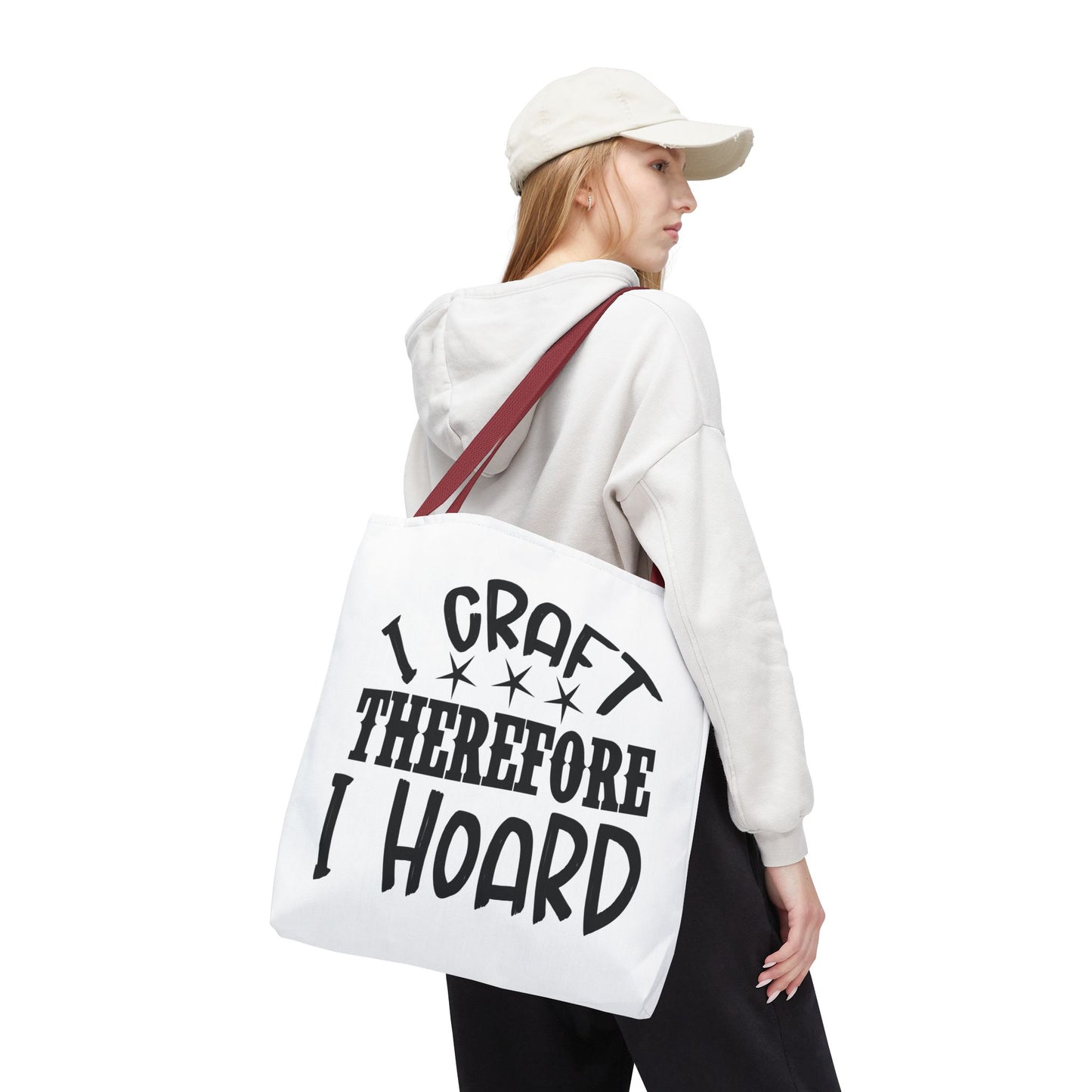Craft Lover Tote Bag, I Craft Therefore I Hoard