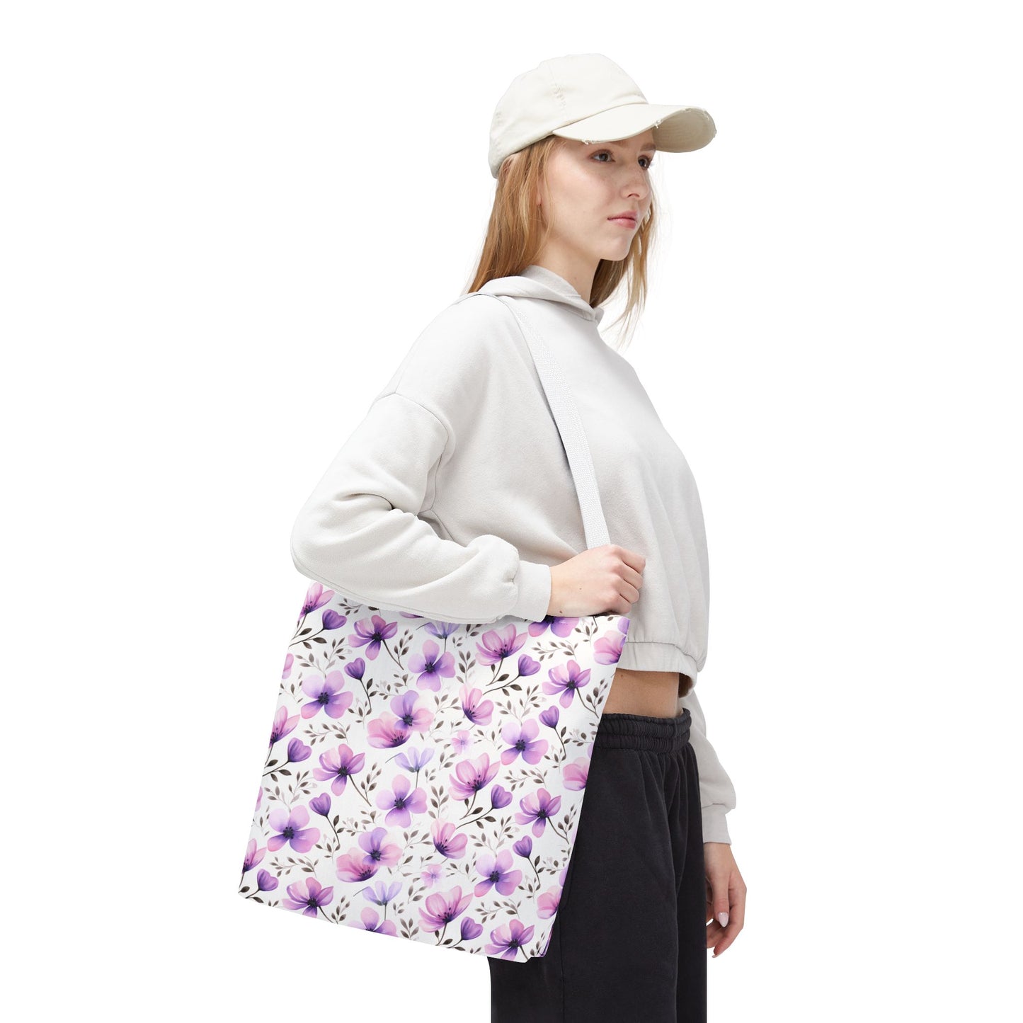 Watercolor Floral Tote Bag