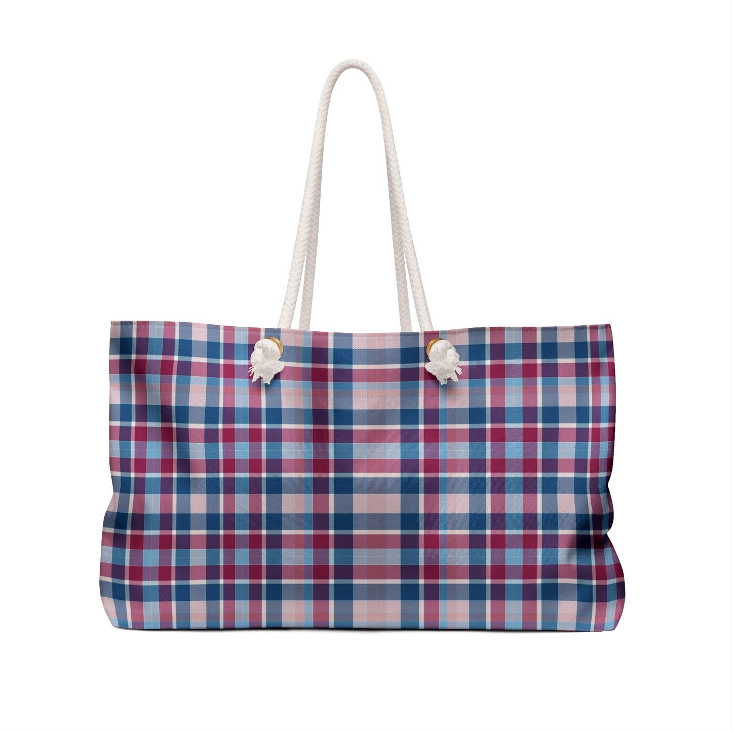 Plaid Weekender Bag, Overnight Bag, Weekend Getaway Essential