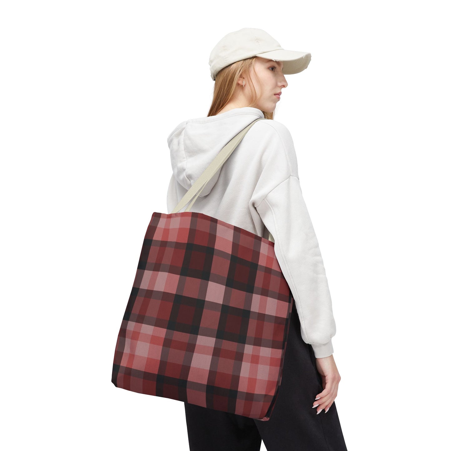 Cozy Plaid Tote Bag, Perfect for Fashionistas
