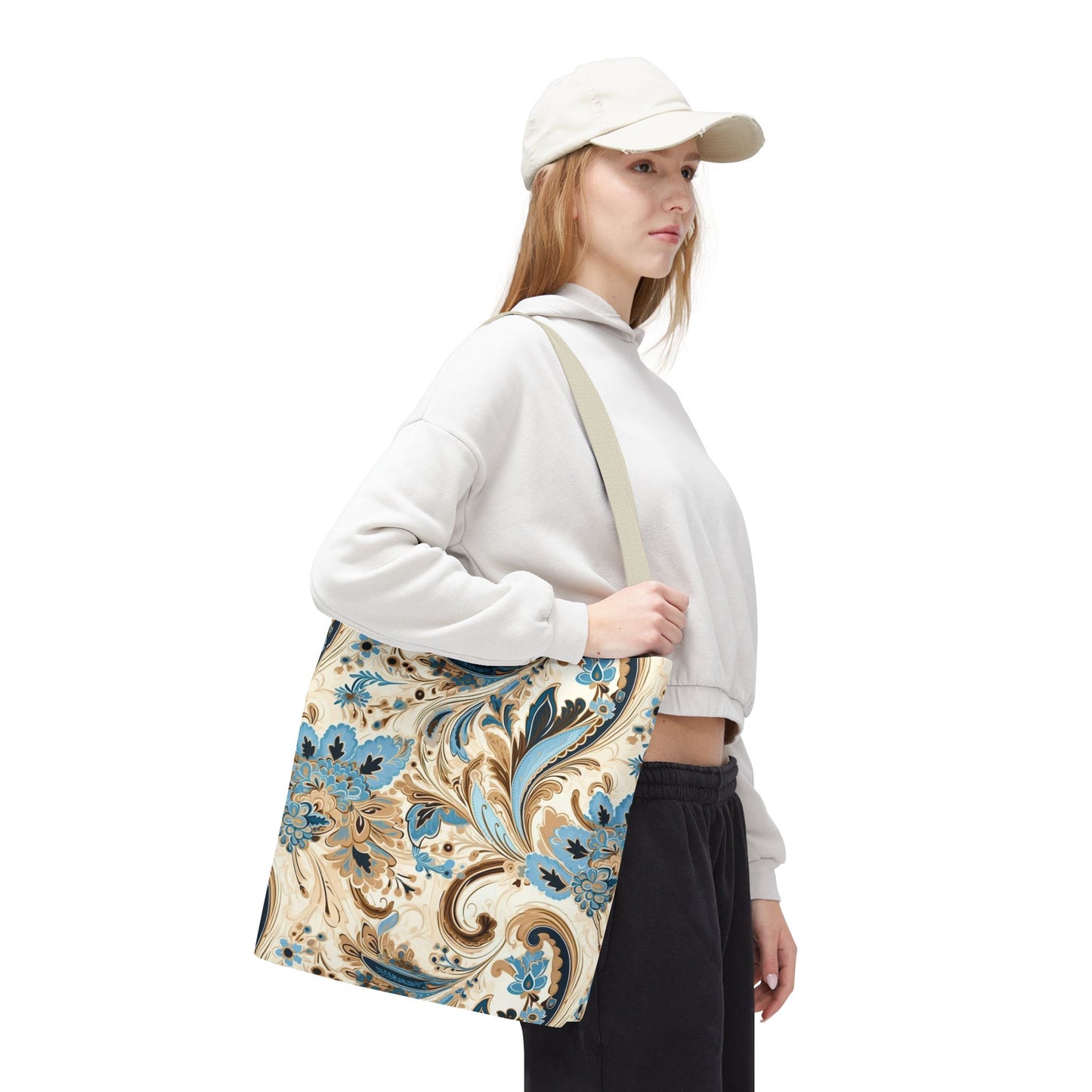 Elegant Floral Tote Bag