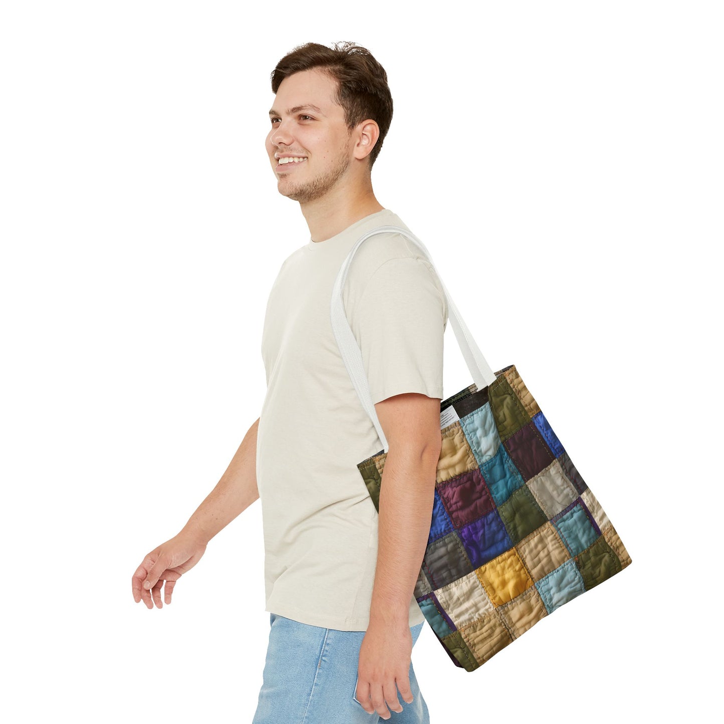 Colorful Patchwork Tote Bag, Stylish & Functional Carryall for Everyday Use