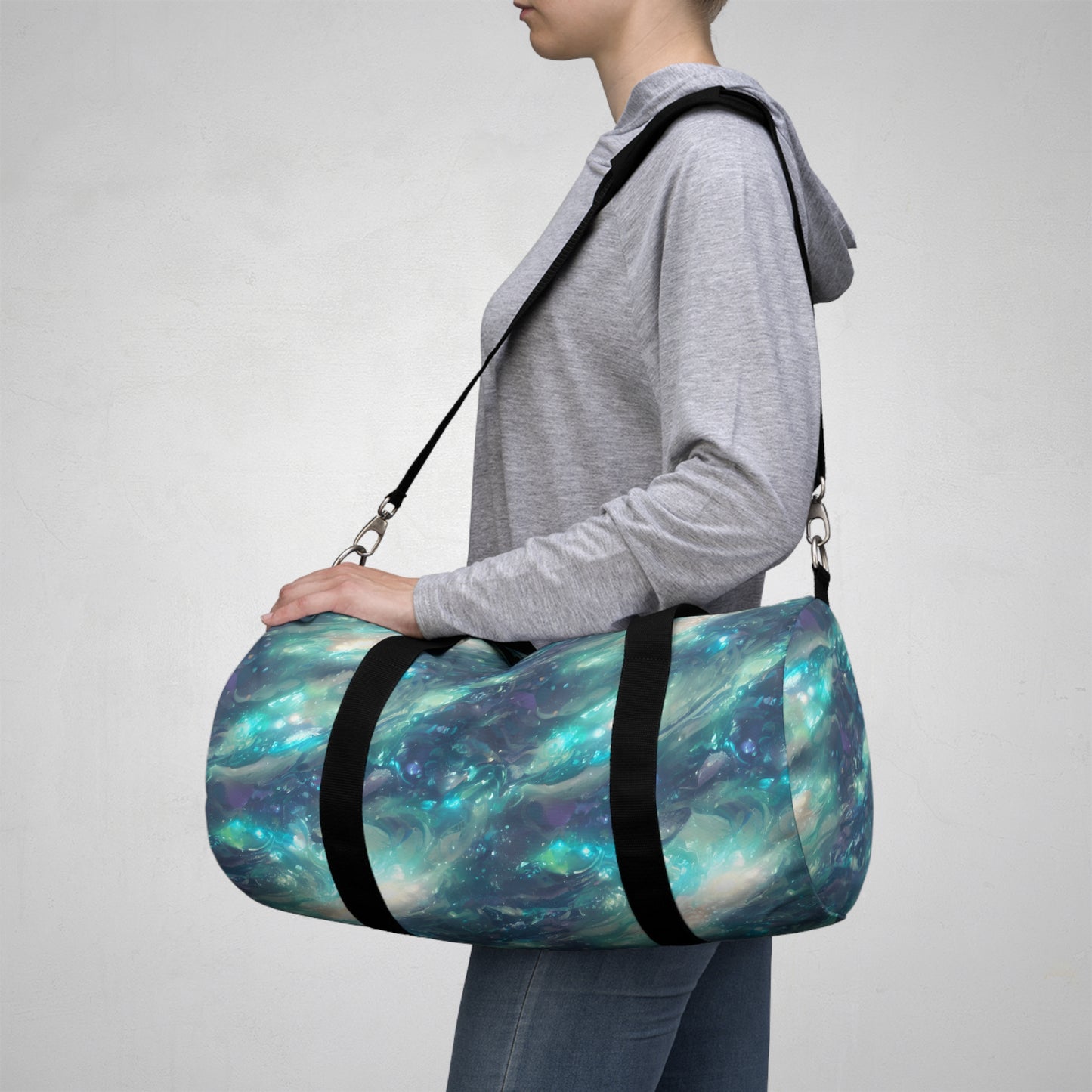 Cosmic Print Duffel Bag , Stylish Travel Companion