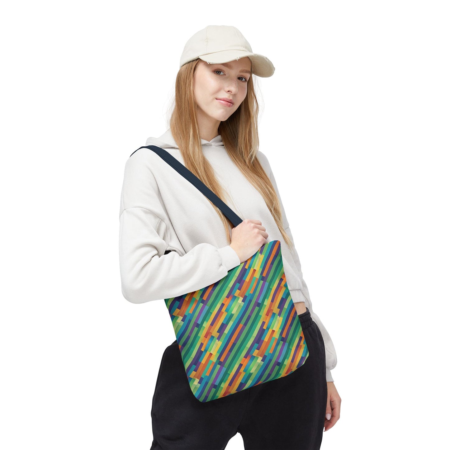 Vibrant Striped Tote Bag