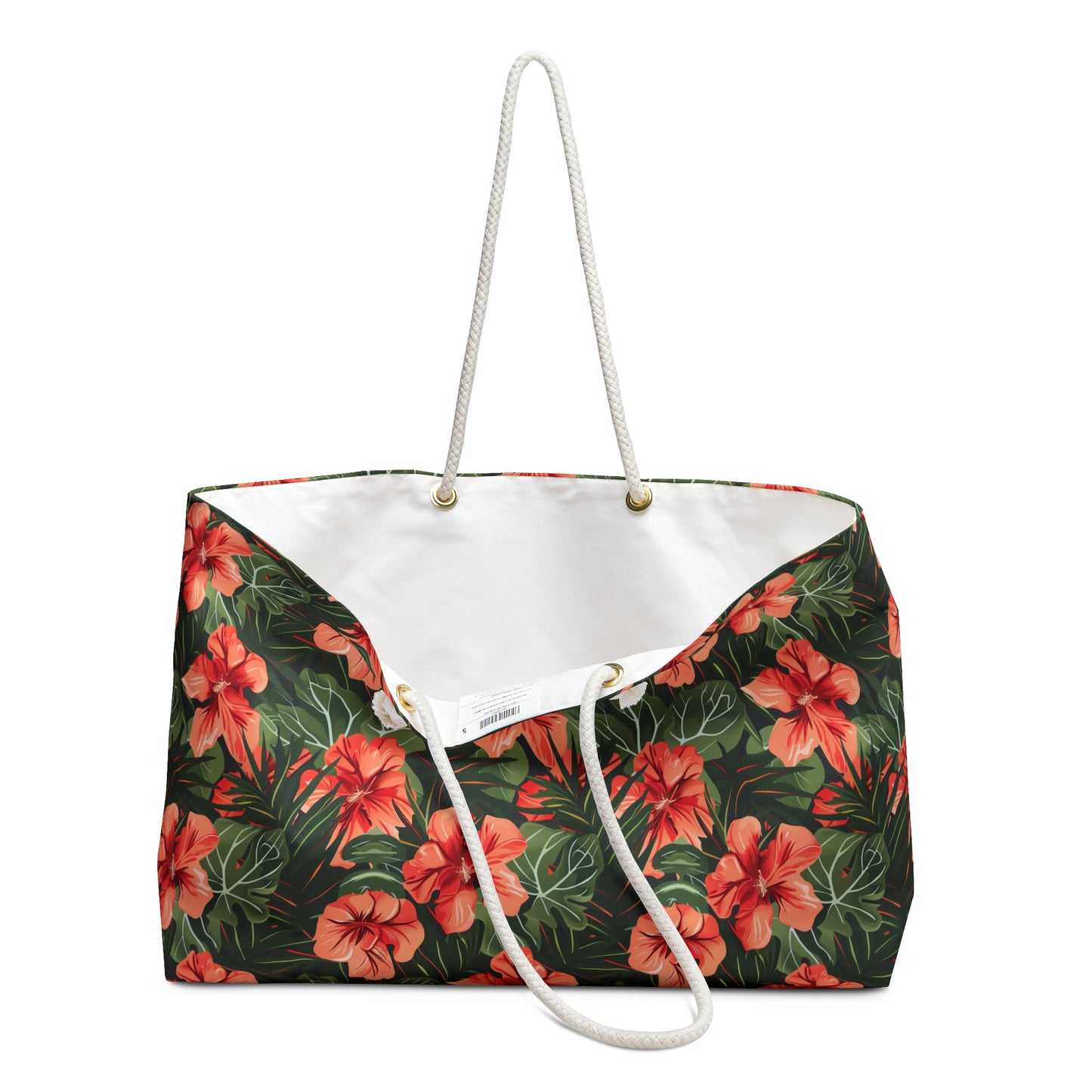 Tropical Floral Weekender Bag