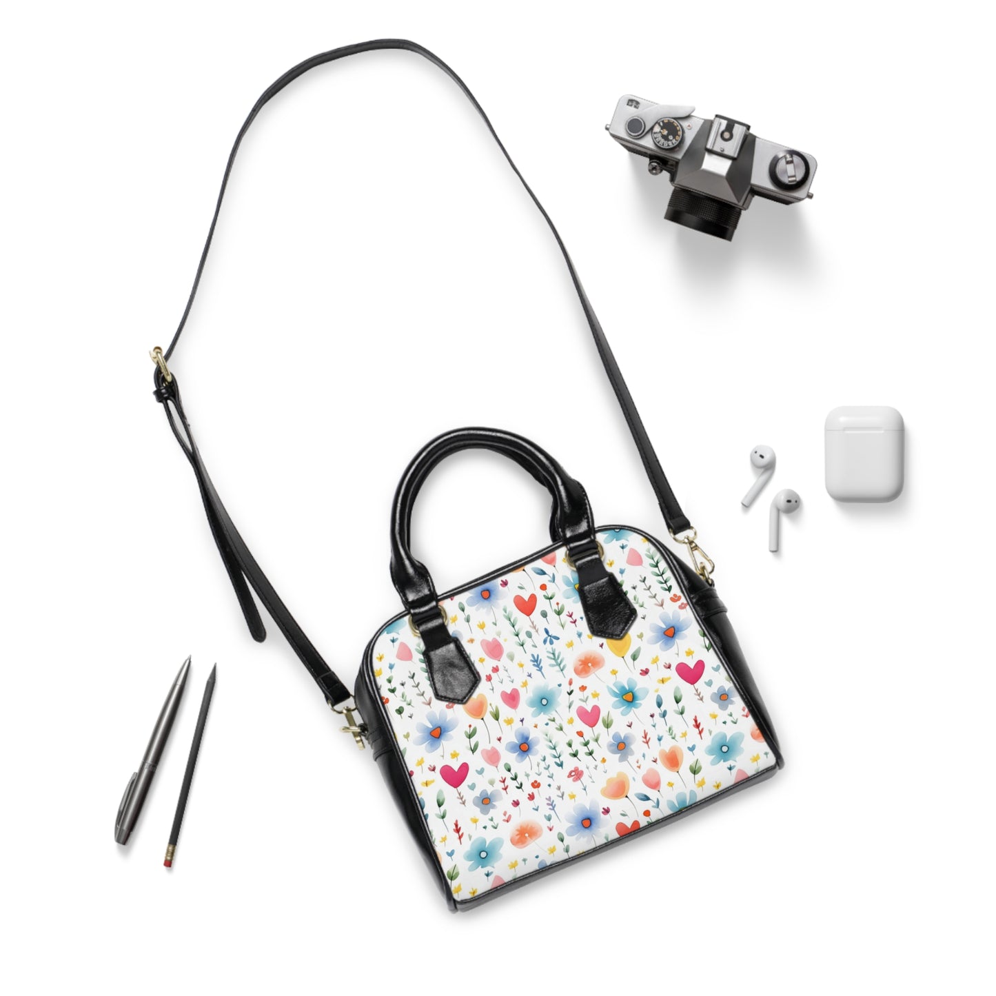 Floral Shoulder Handbag - Perfect for Everyday Use