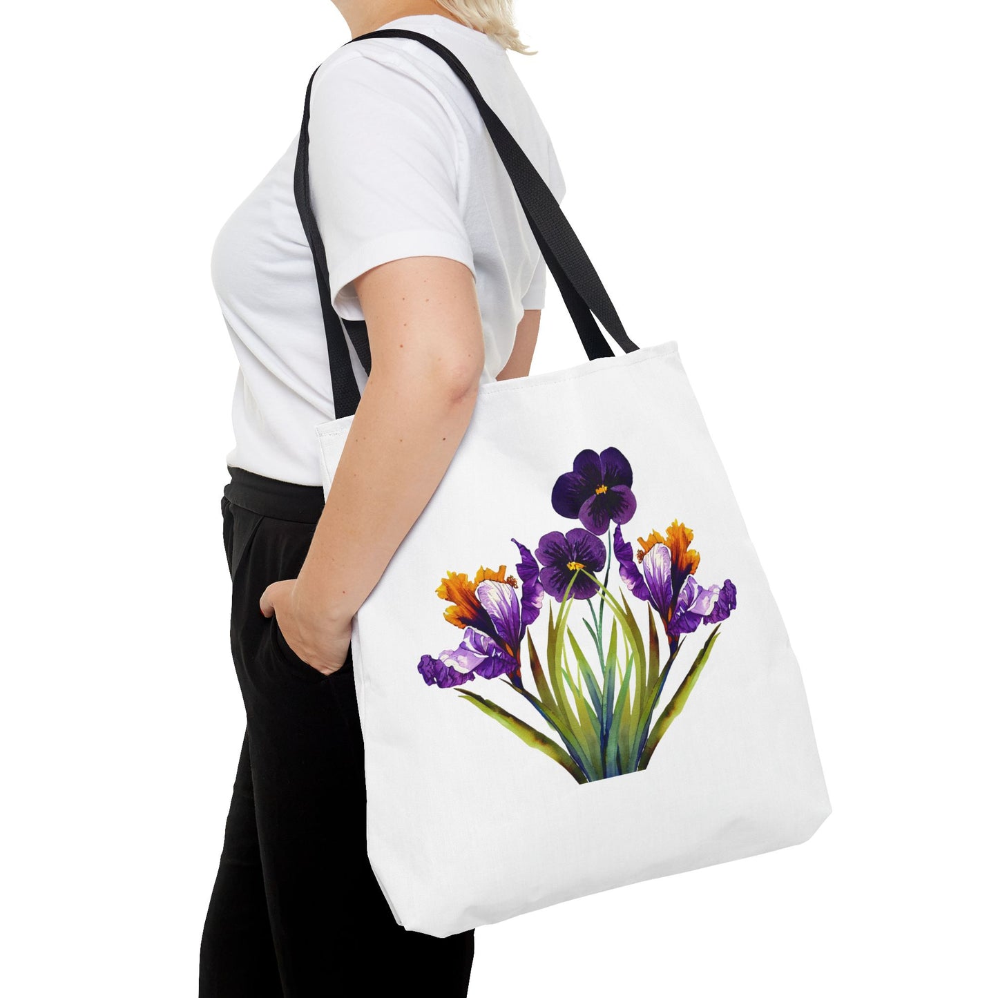 Floral Tote Bag, Reusable Grocery Tote