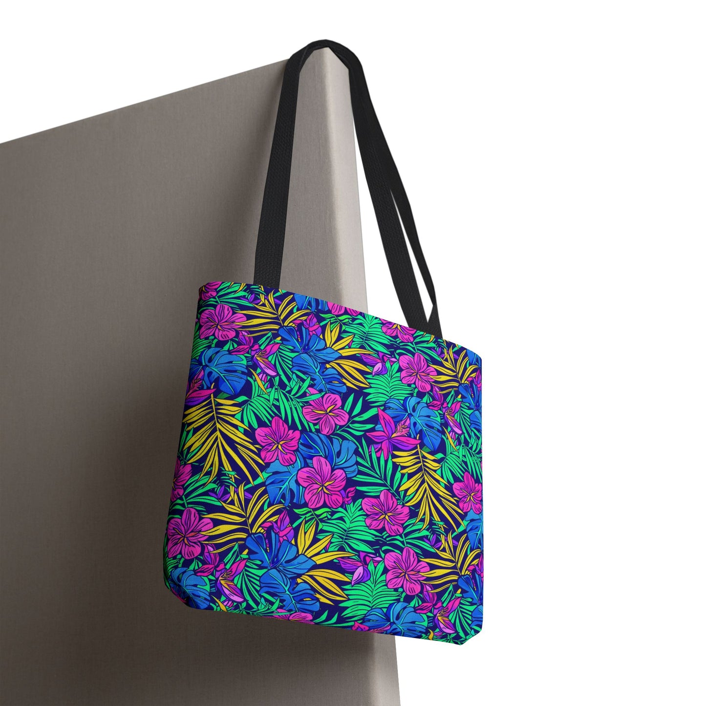 Tropical Floral Tote Bag, Beach Bag, Shopping Tote