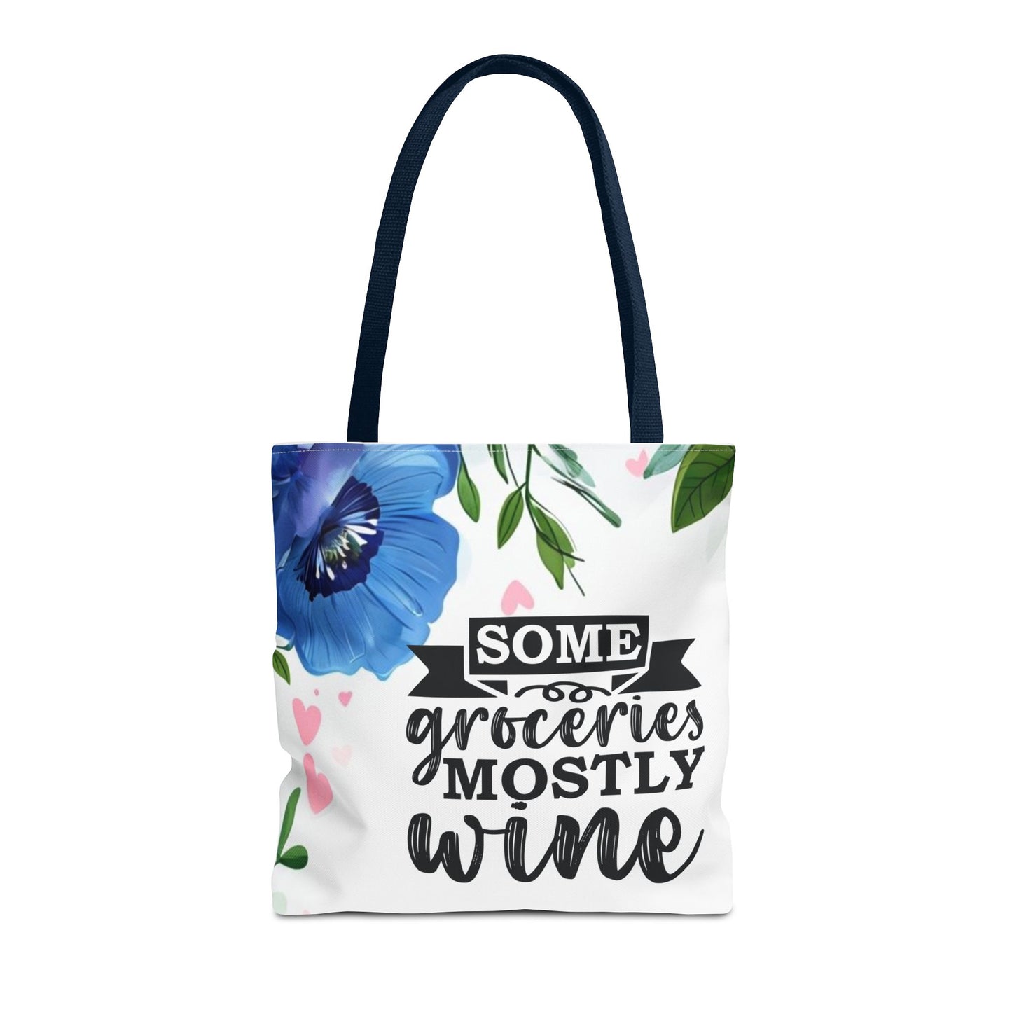 Grocery and Wine Lover Tote Bag,