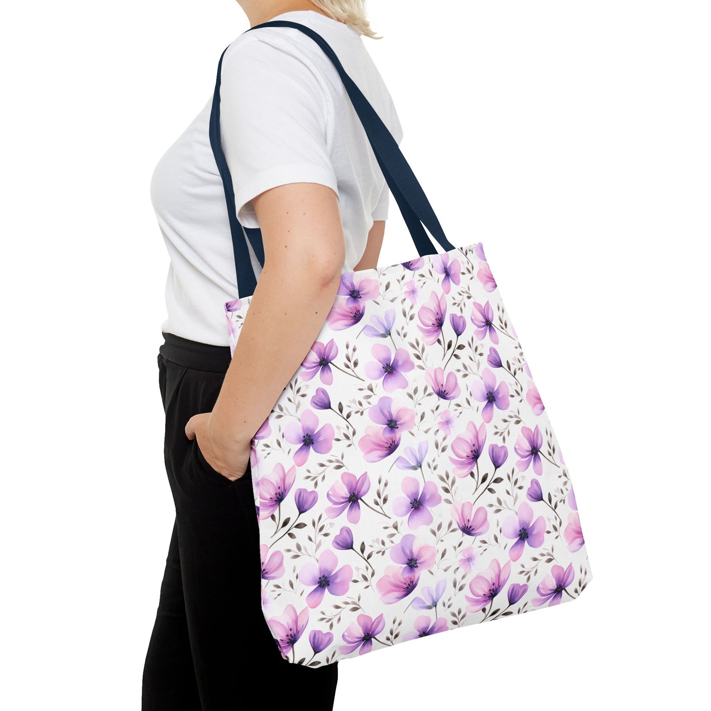 Watercolor Floral Tote Bag