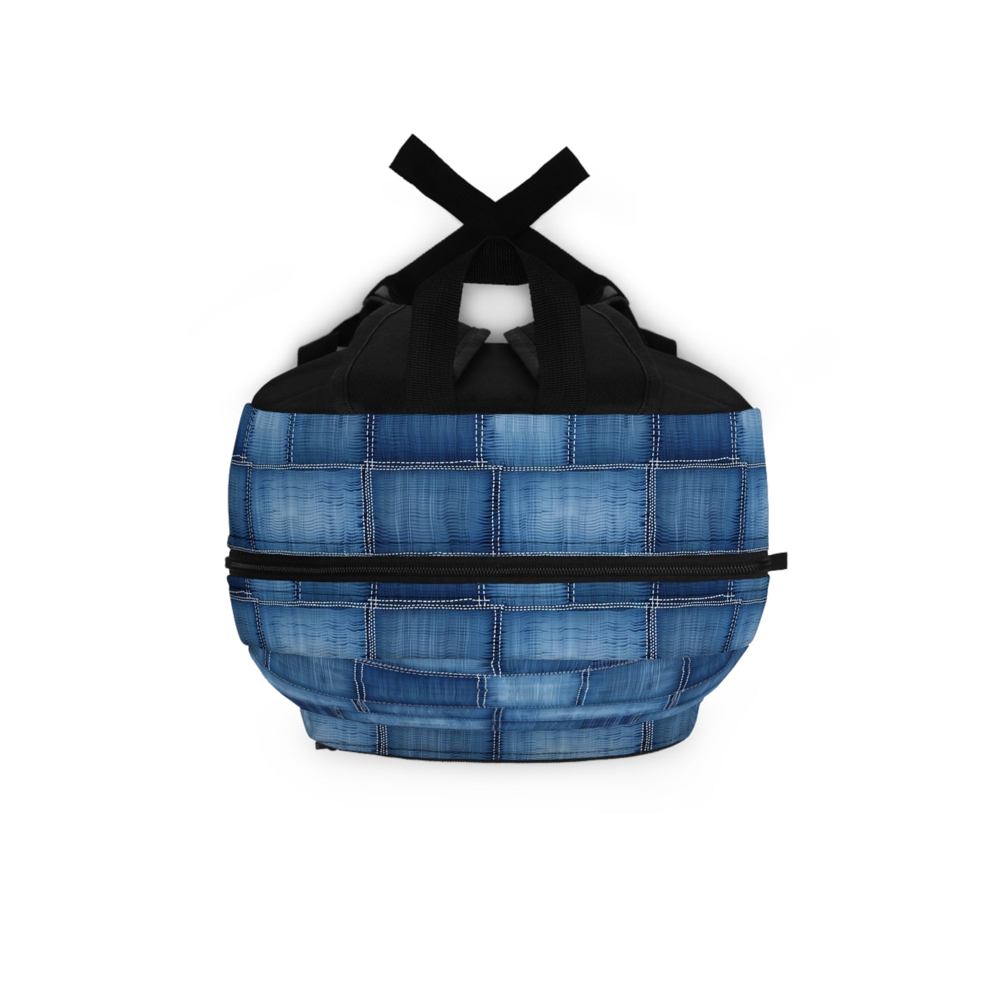 Denim Pattern Backpack, Perfect for Students & Adventurers