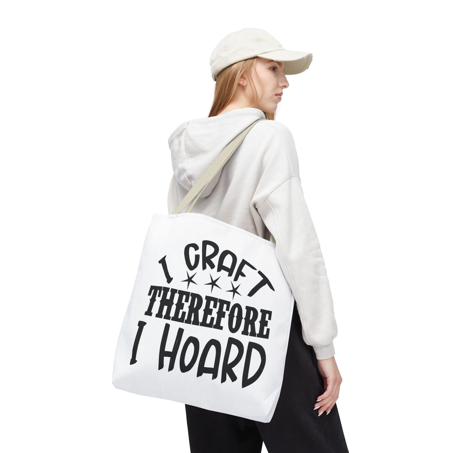 Craft Lover Tote Bag, I Craft Therefore I Hoard