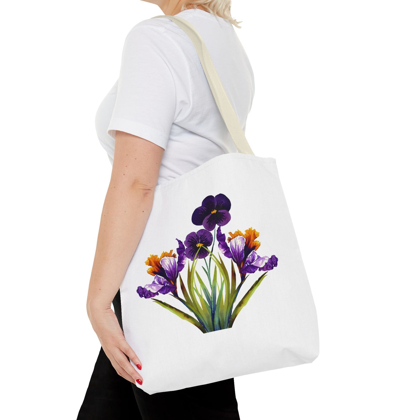 Floral Tote Bag, Reusable Grocery Tote