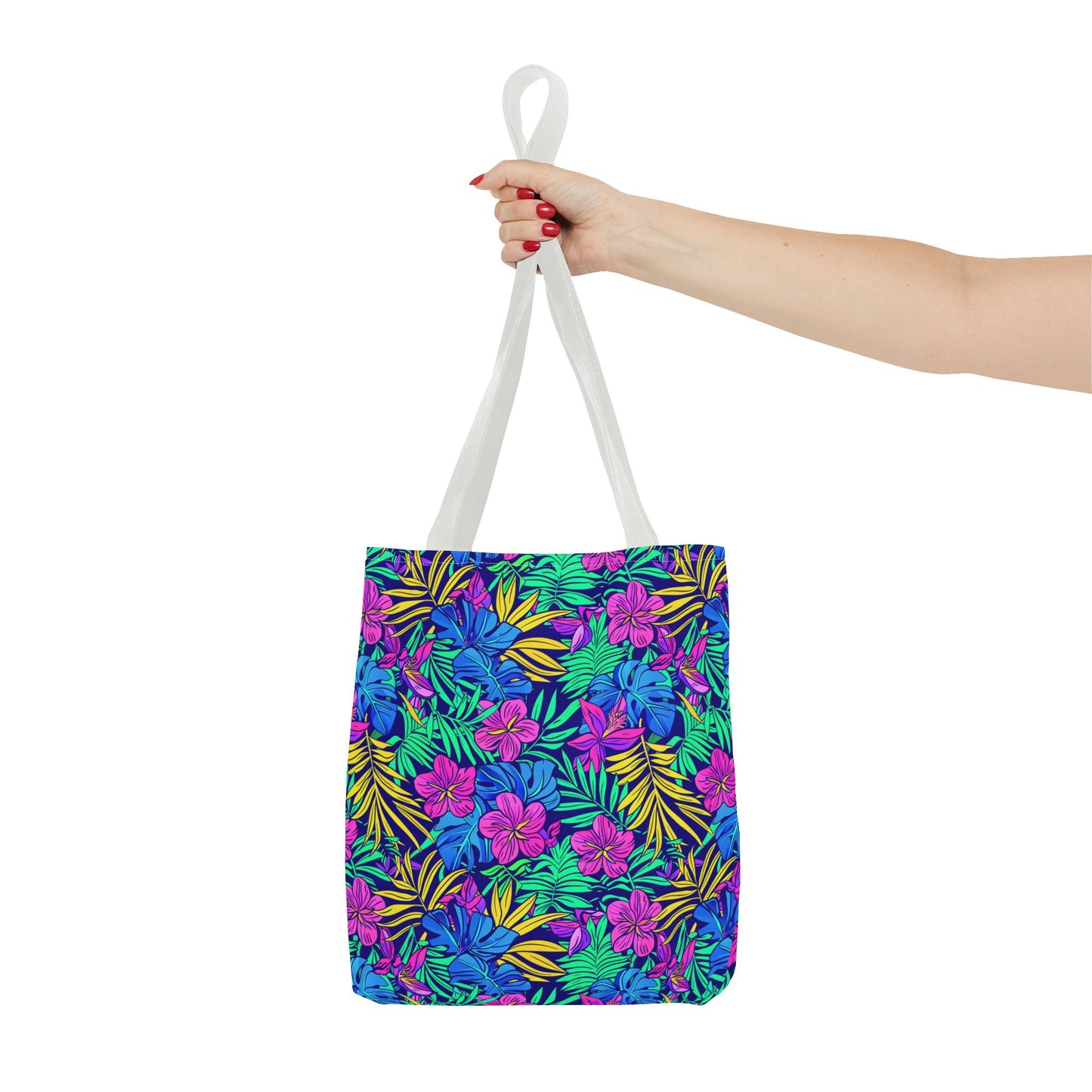 Tropical Floral Tote Bag, Beach Bag, Shopping Tote