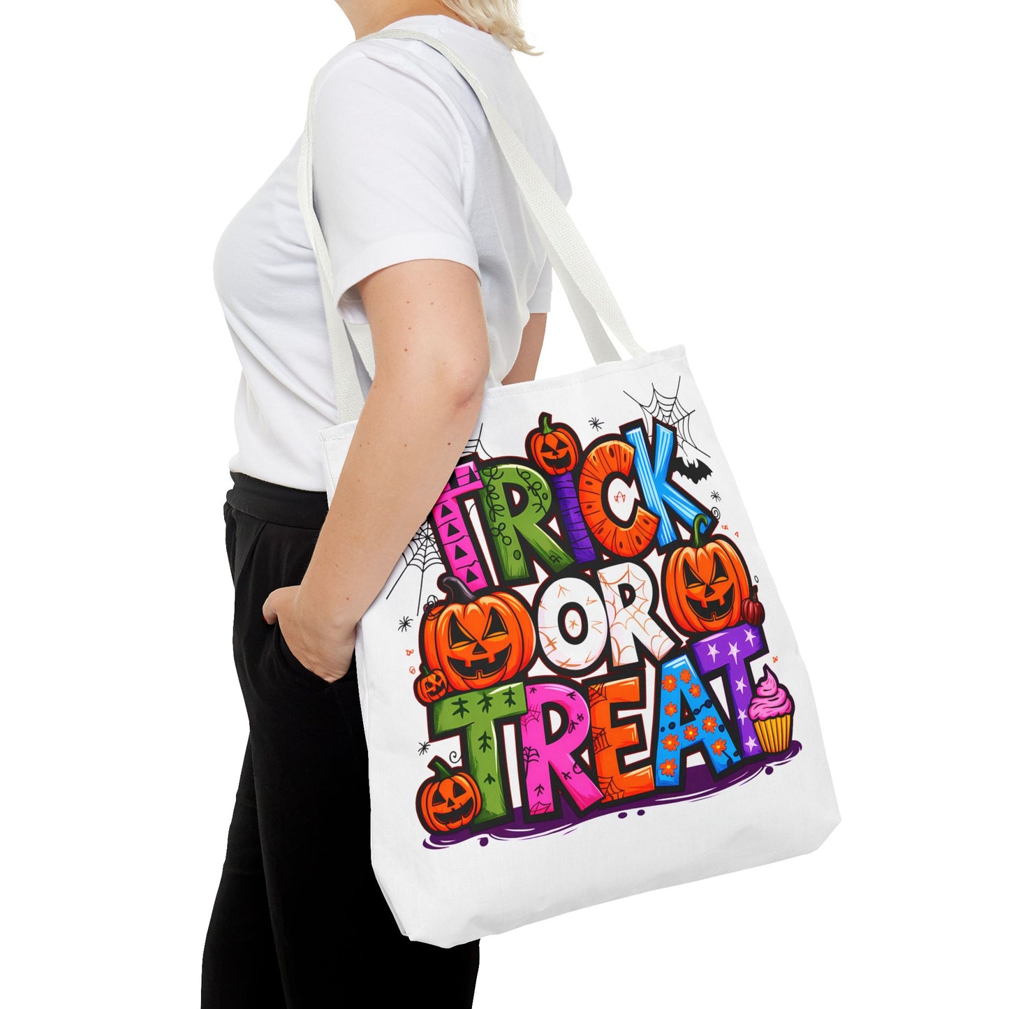 Halloween Trick or Treat Tote Bag, Spooky Gift