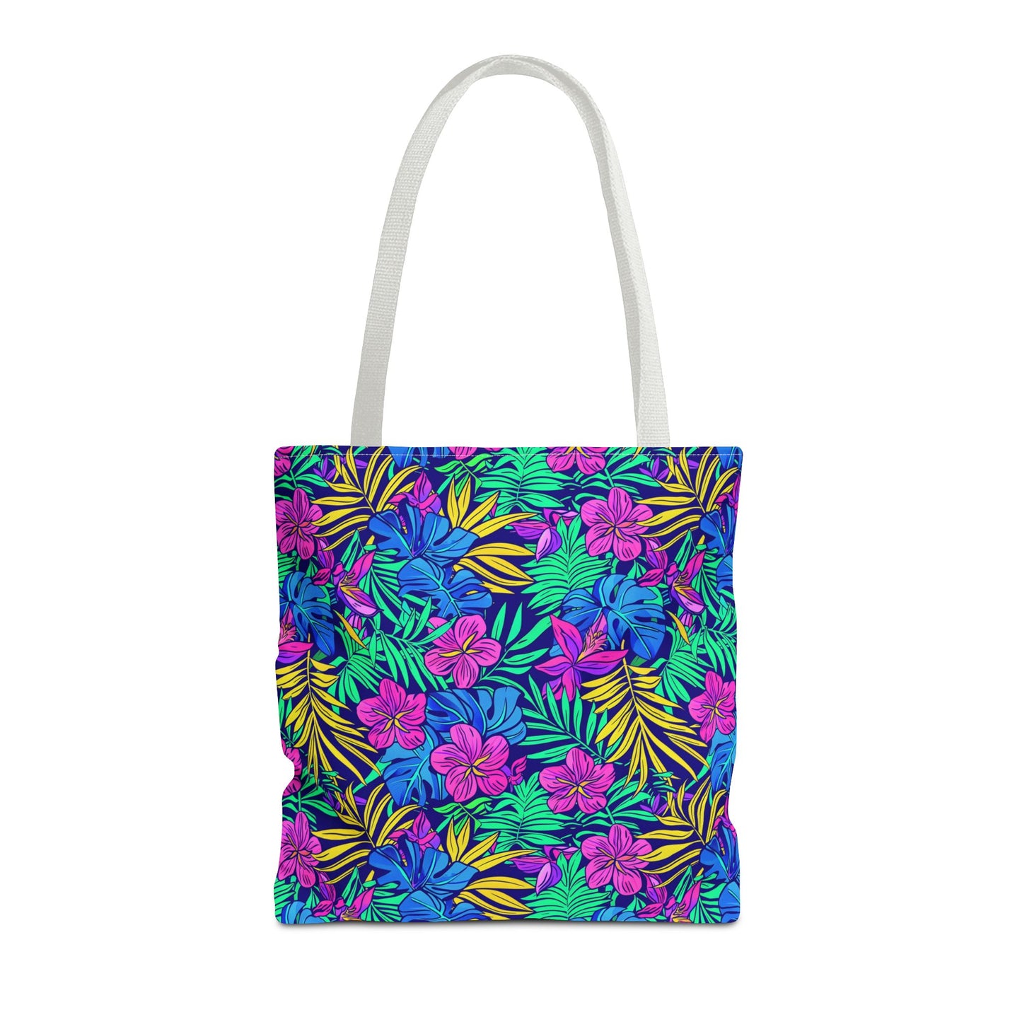 Tropical Floral Tote Bag, Beach Bag, Shopping Tote