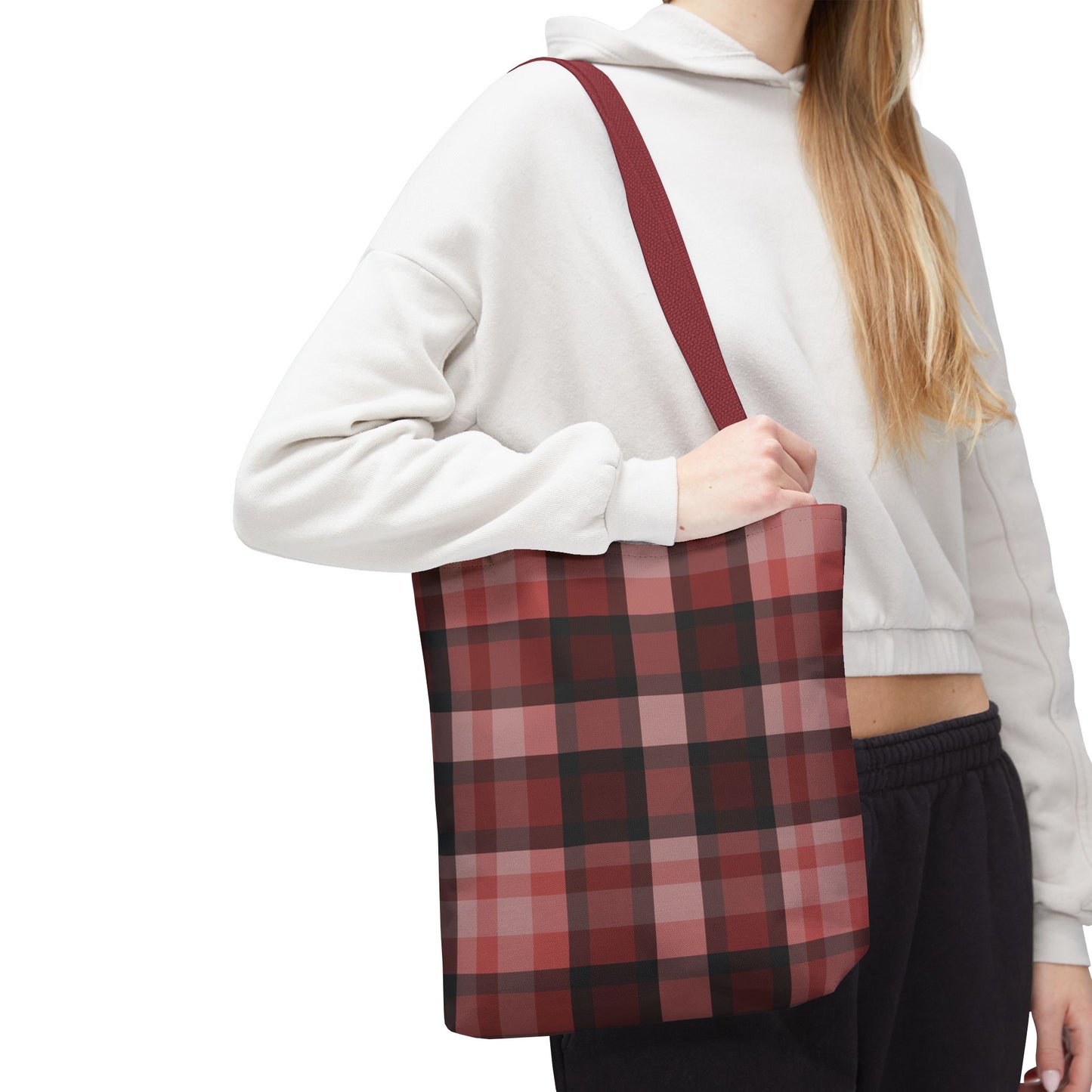 Cozy Plaid Tote Bag, Perfect for Fashionistas
