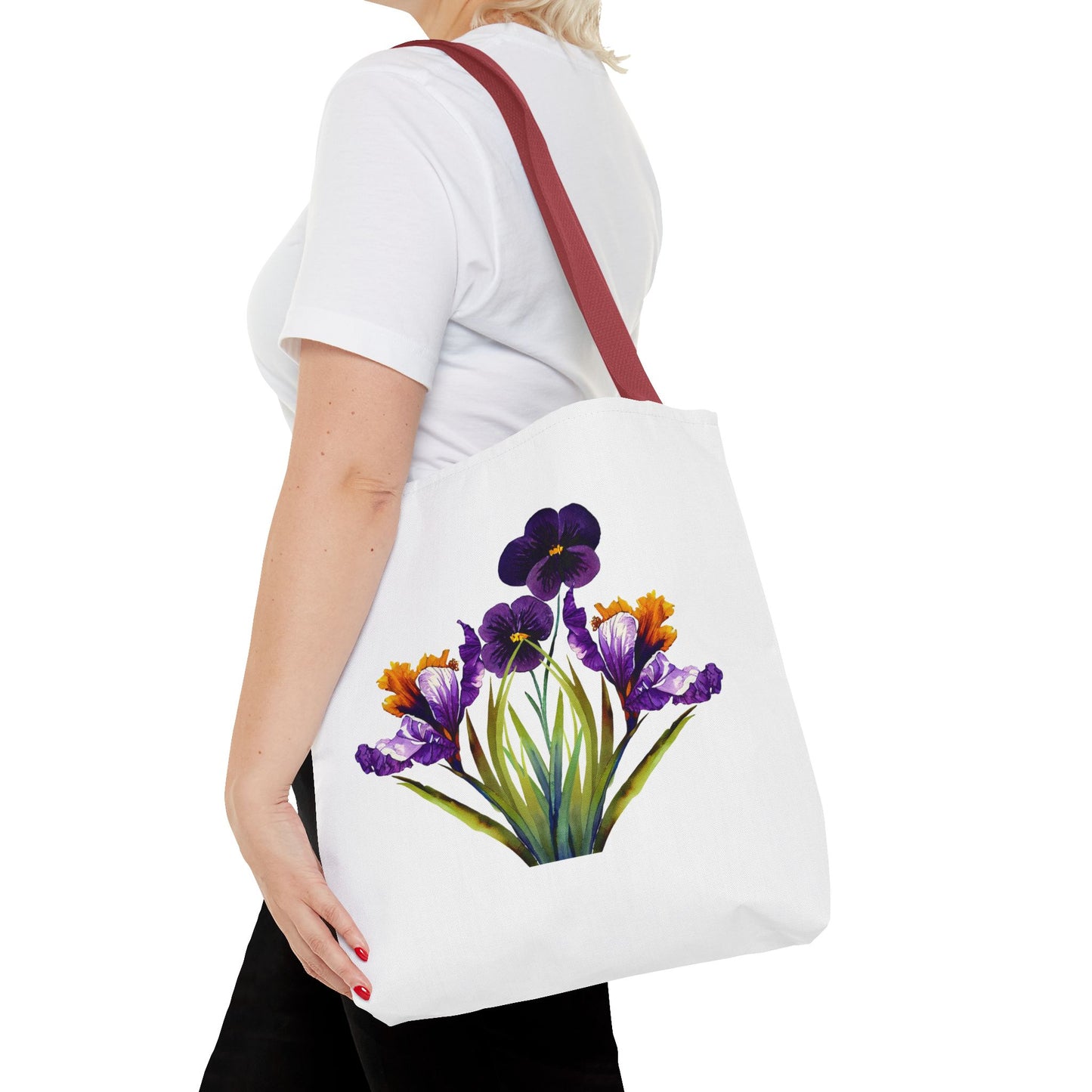 Floral Tote Bag, Reusable Grocery Tote