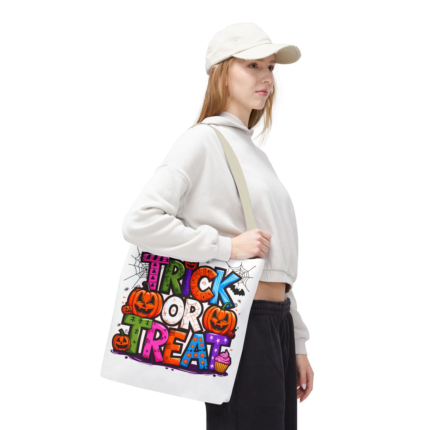 Halloween Trick or Treat Tote Bag, Spooky Gift