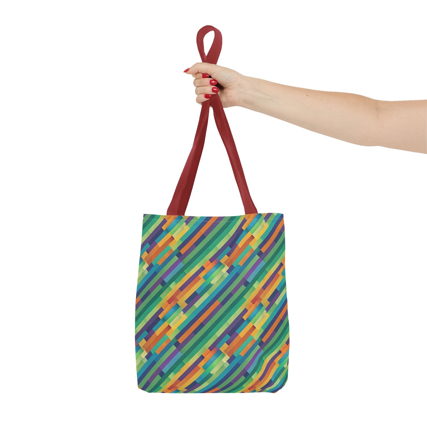 Vibrant Striped Tote Bag