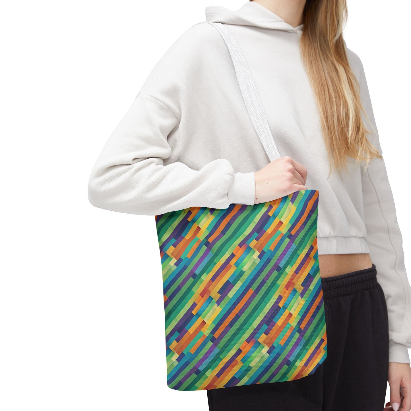 Vibrant Striped Tote Bag