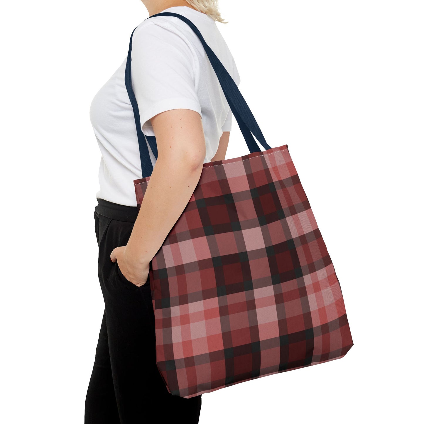 Cozy Plaid Tote Bag, Perfect for Fashionistas