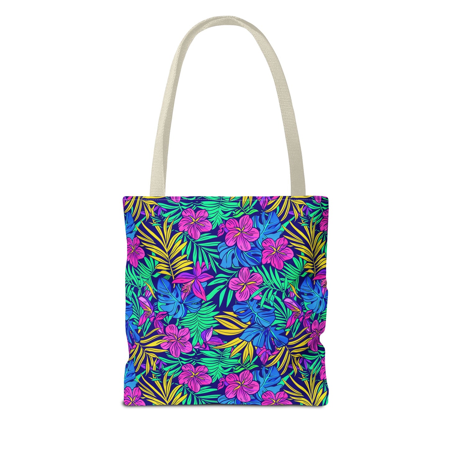 Tropical Floral Tote Bag, Beach Bag, Shopping Tote