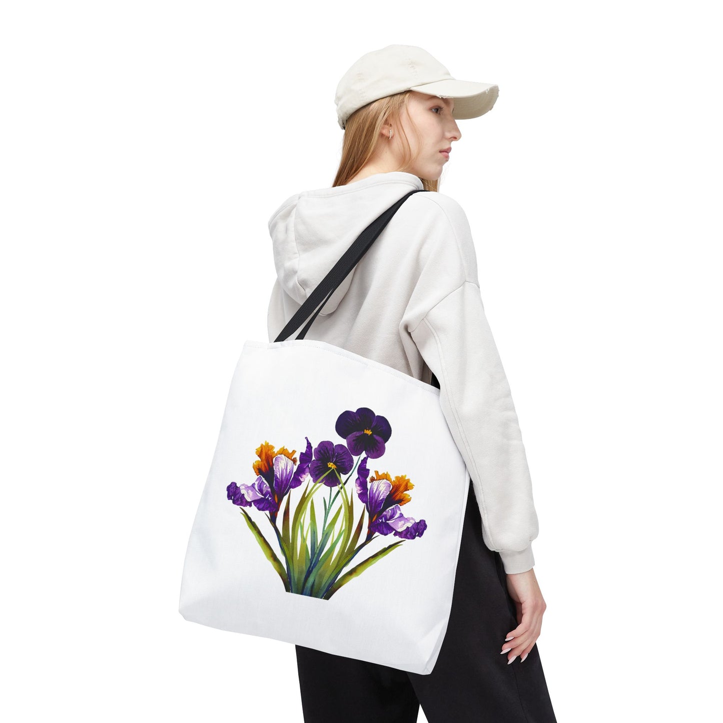 Floral Tote Bag, Reusable Grocery Tote
