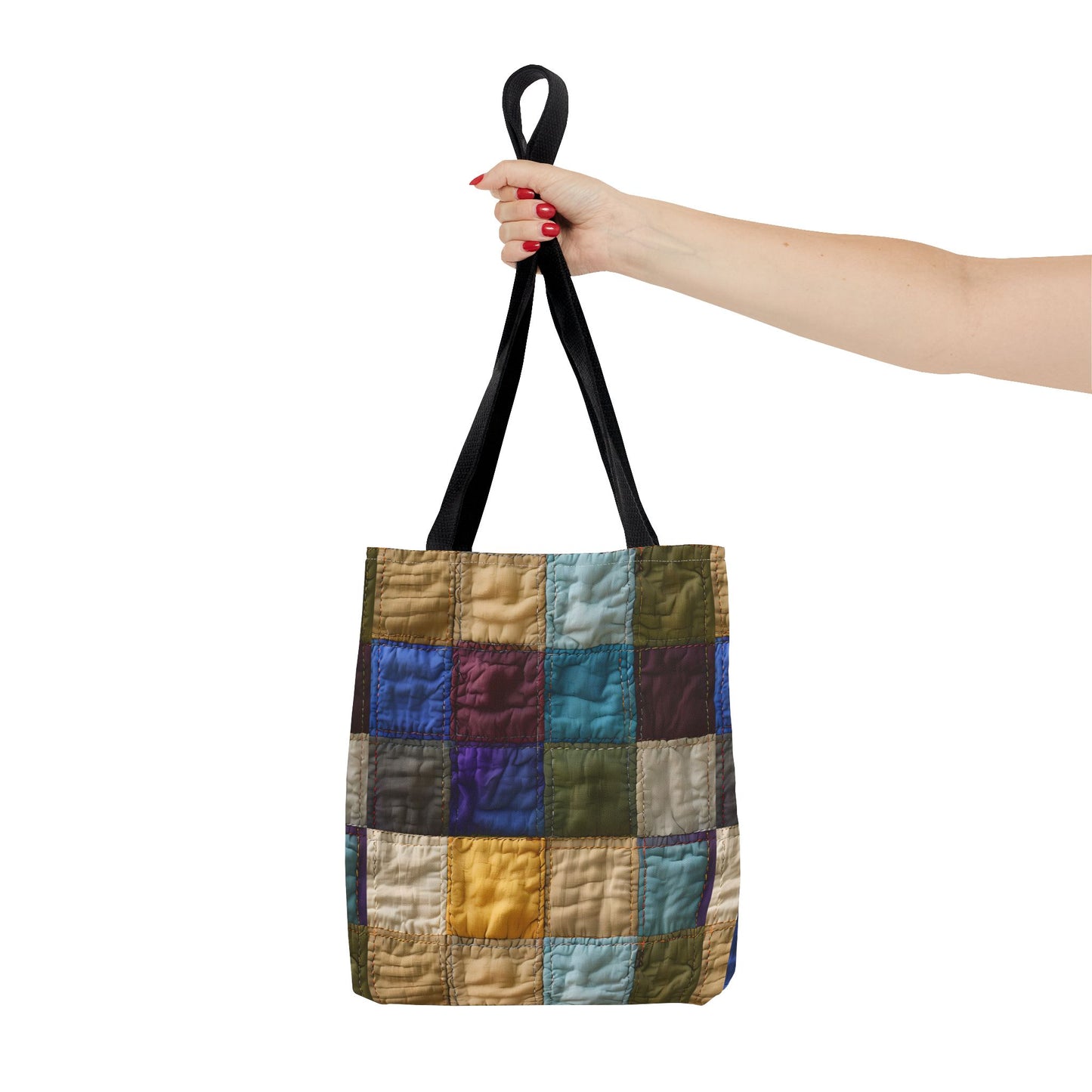 Colorful Patchwork Tote Bag, Stylish & Functional Carryall for Everyday Use