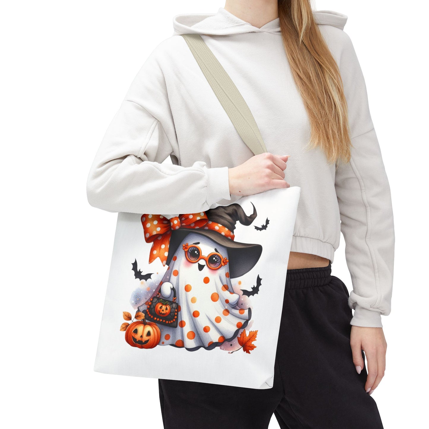 Whimsical Halloween Ghost Tote Bag