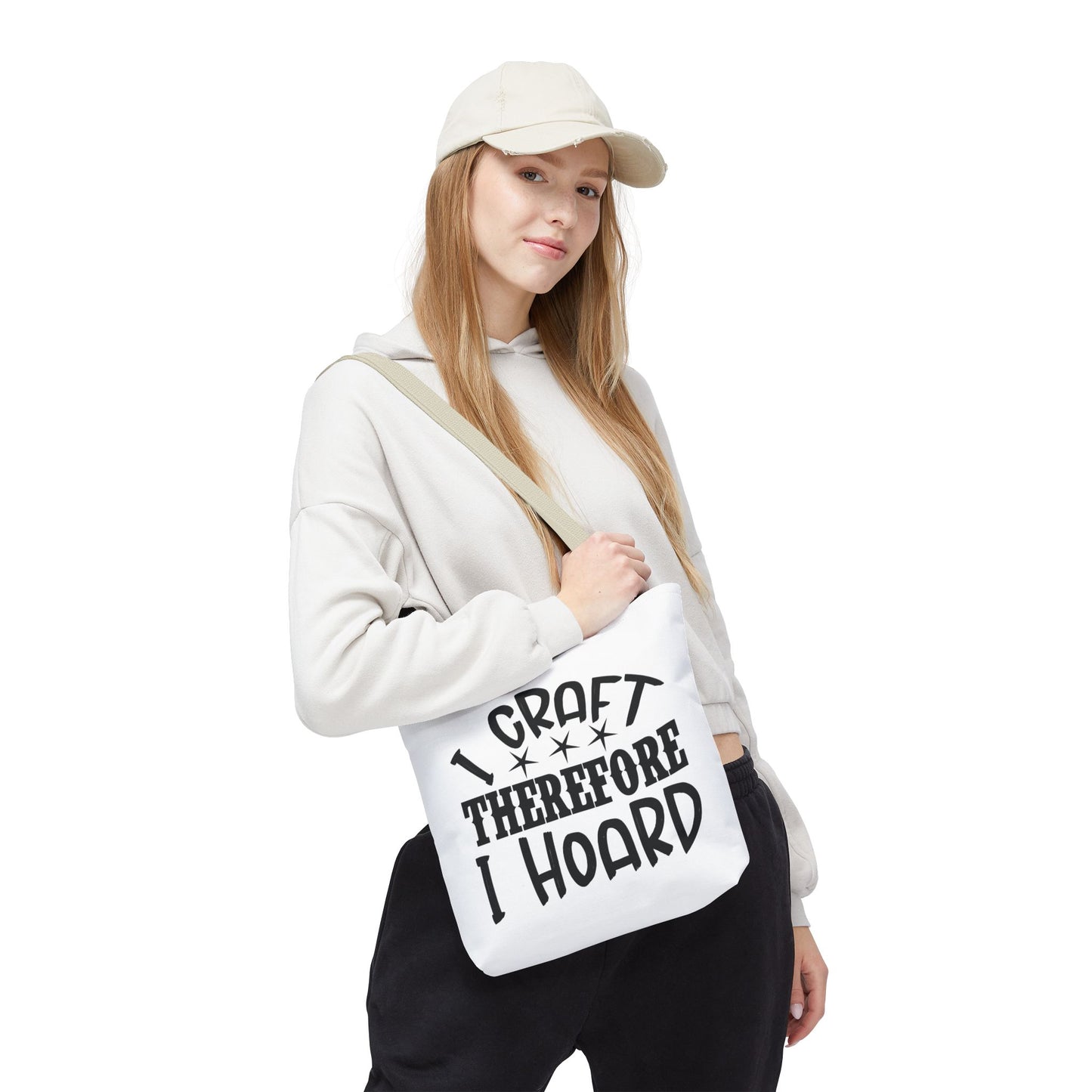 Craft Lover Tote Bag, I Craft Therefore I Hoard