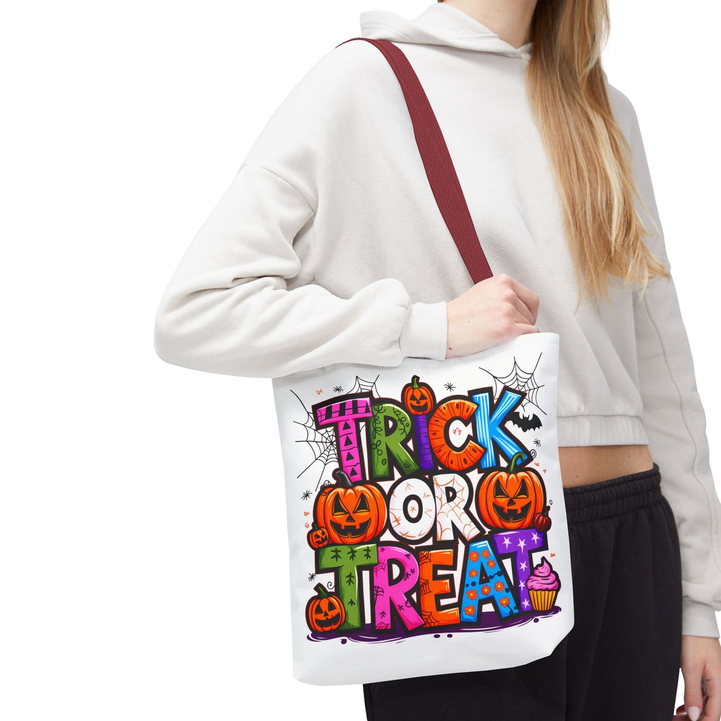 Halloween Trick or Treat Tote Bag, Spooky Gift