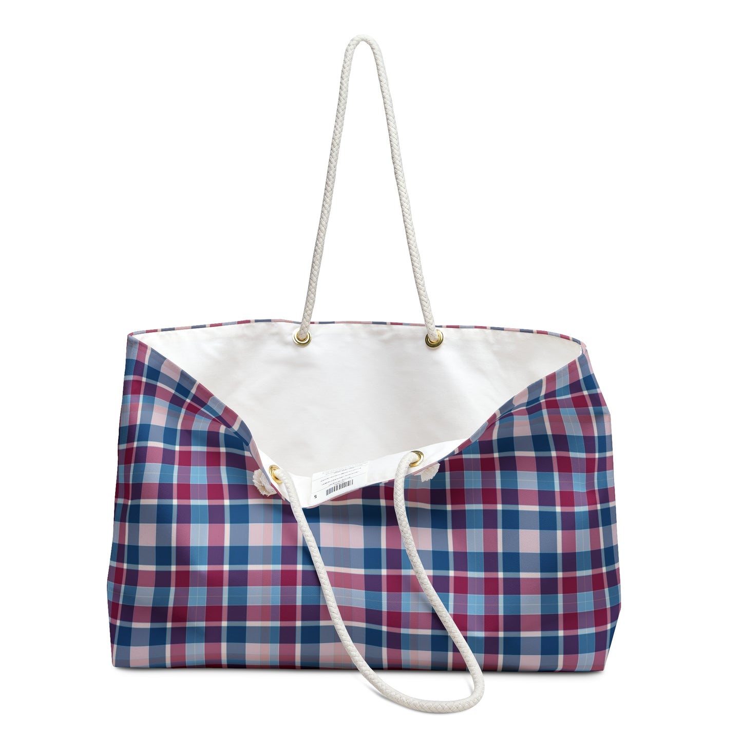 Plaid Weekender Bag, Overnight Bag, Weekend Getaway Essential