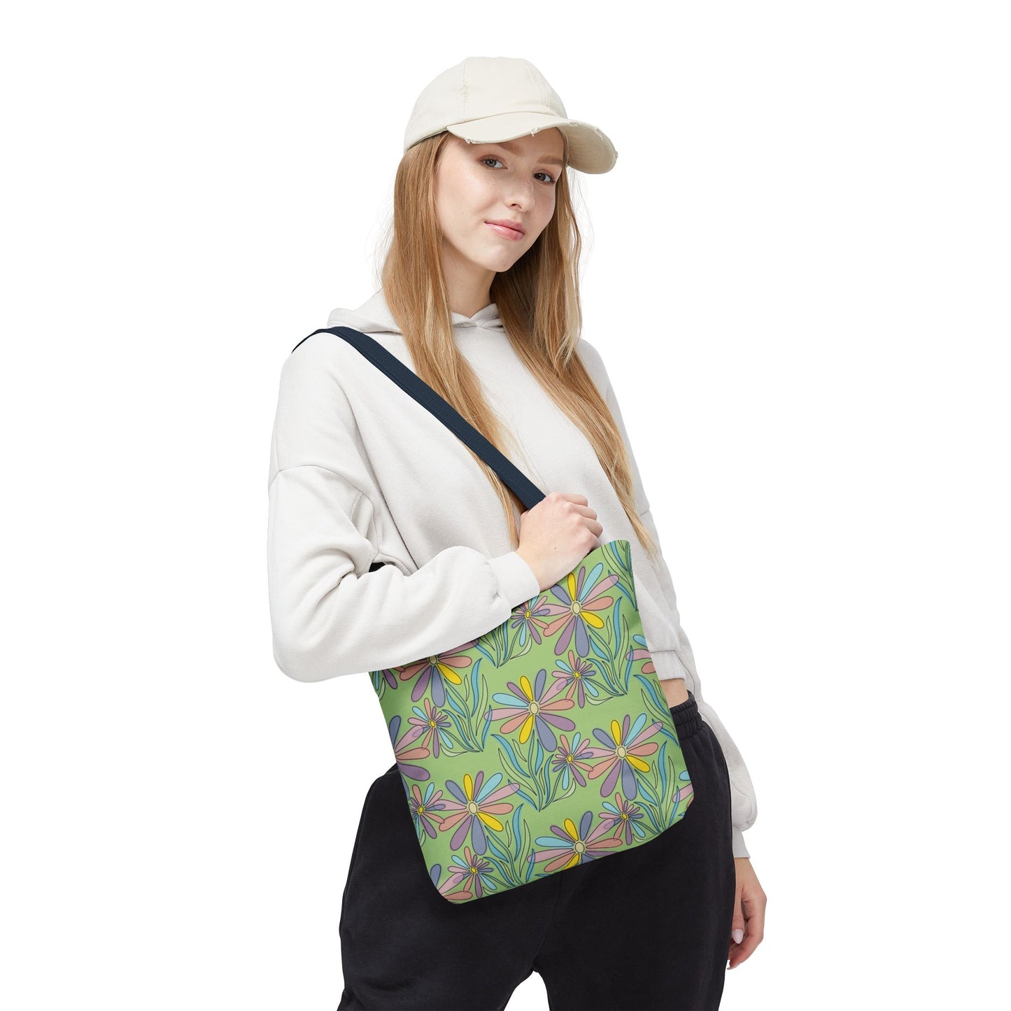 Floral Pattern Tote Bag, Gift for Garden Lovers
