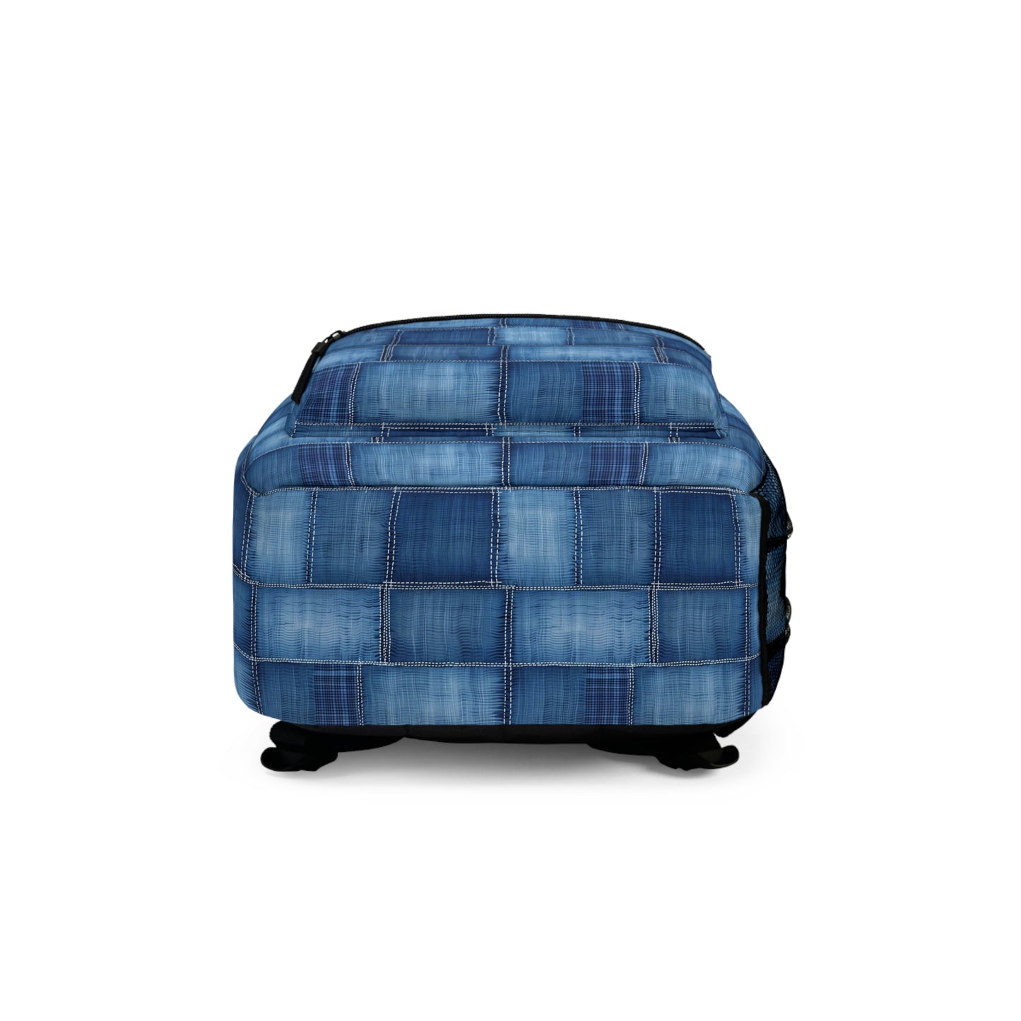 Denim Pattern Backpack, Perfect for Students & Adventurers