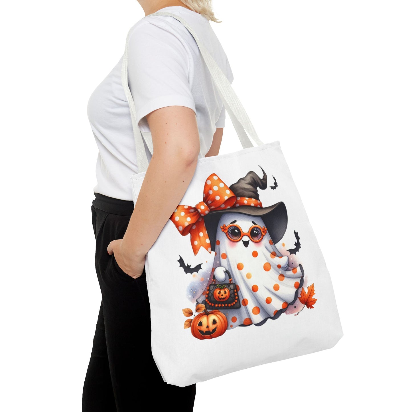 Whimsical Halloween Ghost Tote Bag