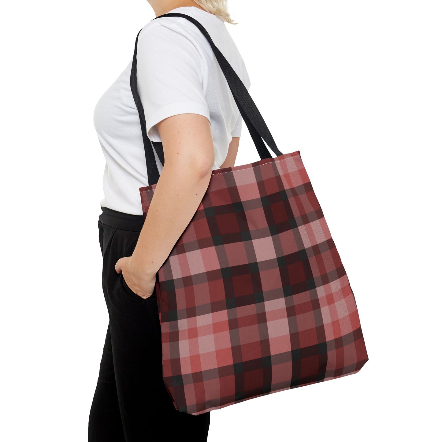 Cozy Plaid Tote Bag, Perfect for Fashionistas