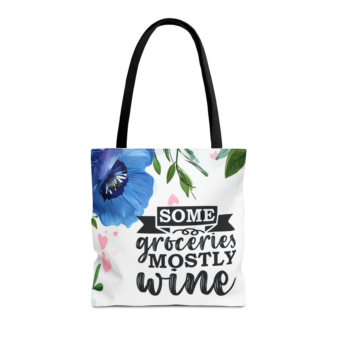 Grocery and Wine Lover Tote Bag,