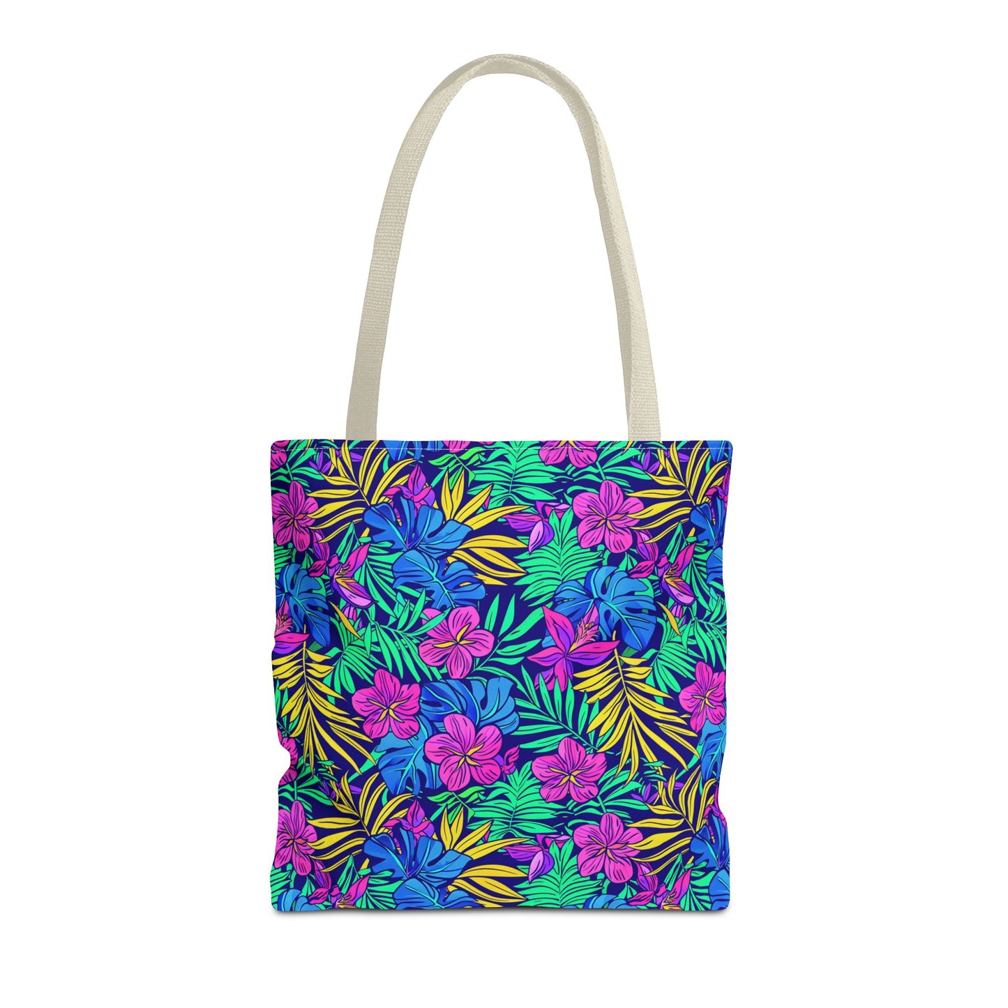 Tropical Floral Tote Bag, Beach Bag, Shopping Tote