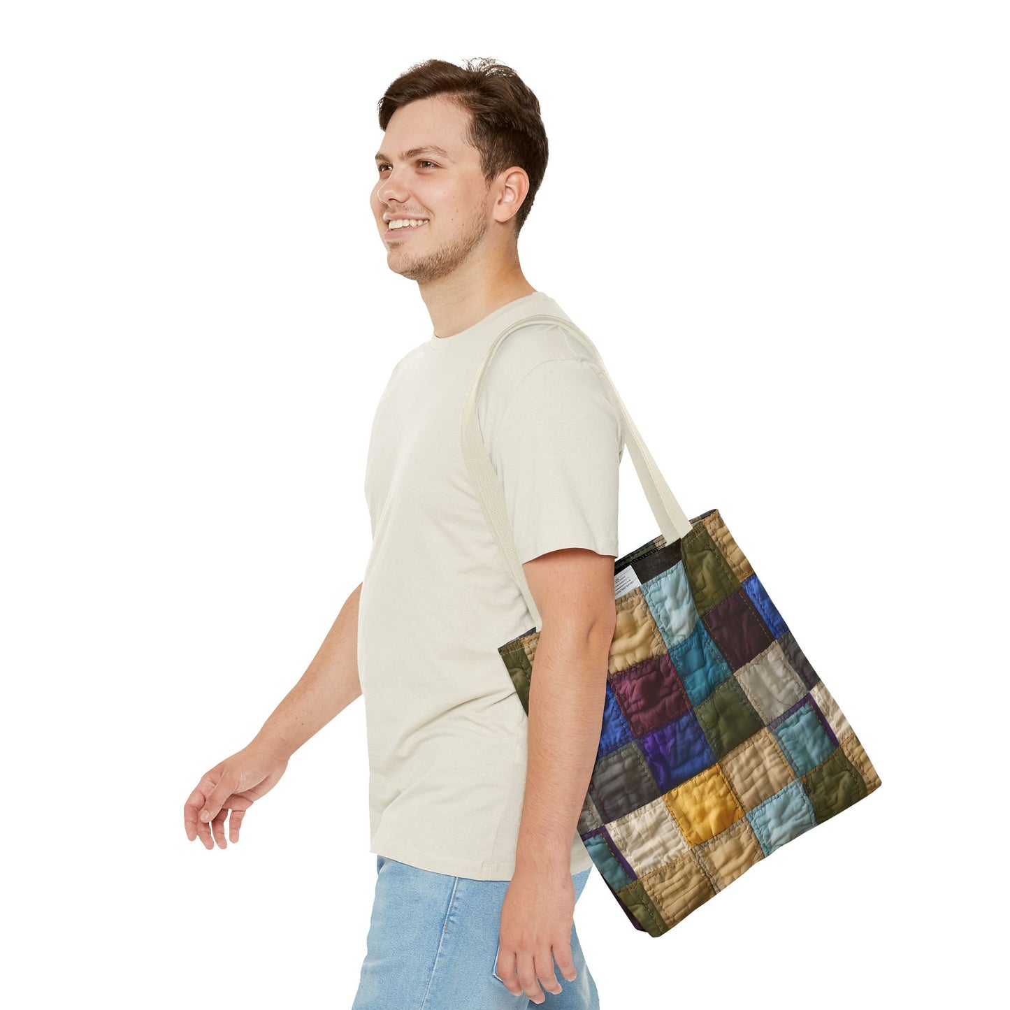Colorful Patchwork Tote Bag, Stylish & Functional Carryall for Everyday Use