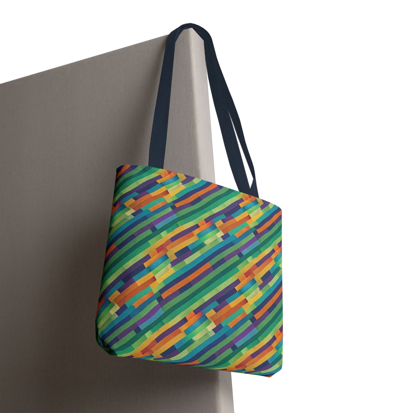 Vibrant Striped Tote Bag
