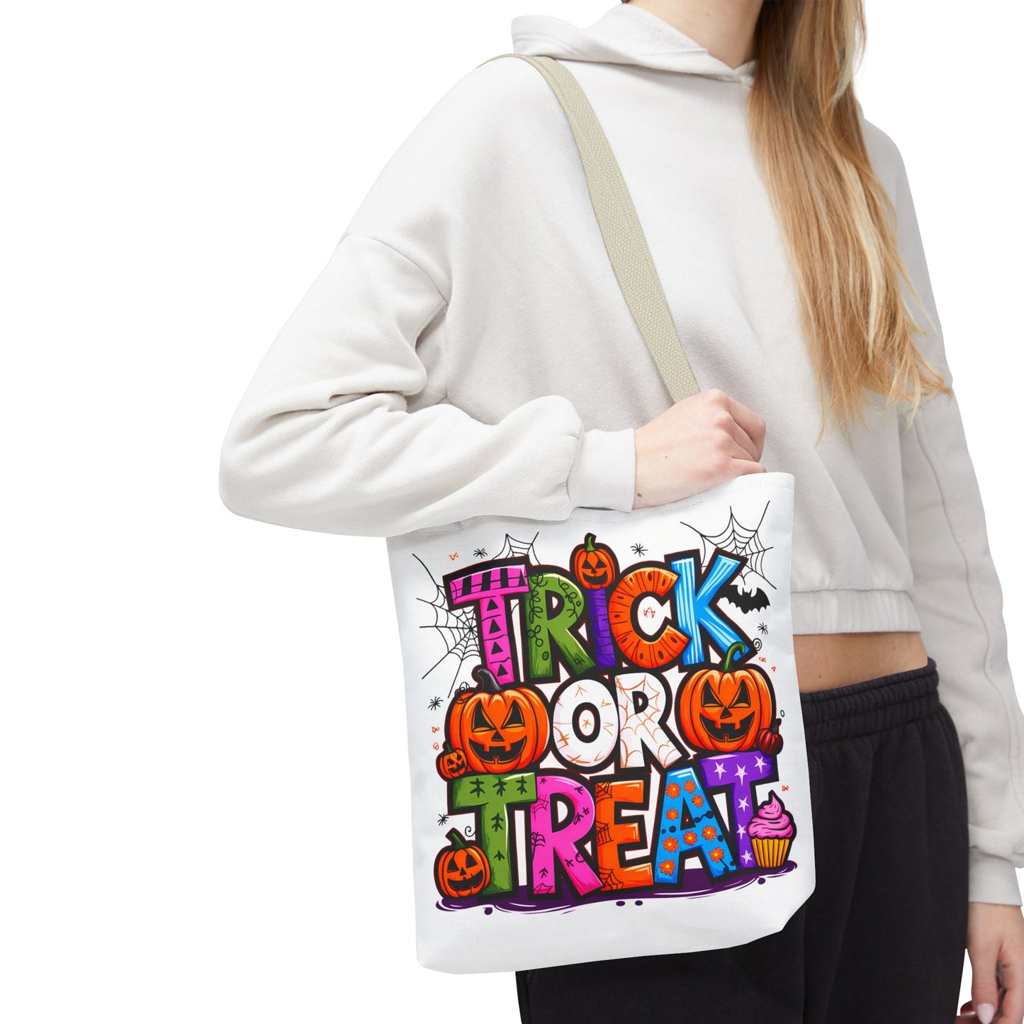 Halloween Trick or Treat Tote Bag, Spooky Gift