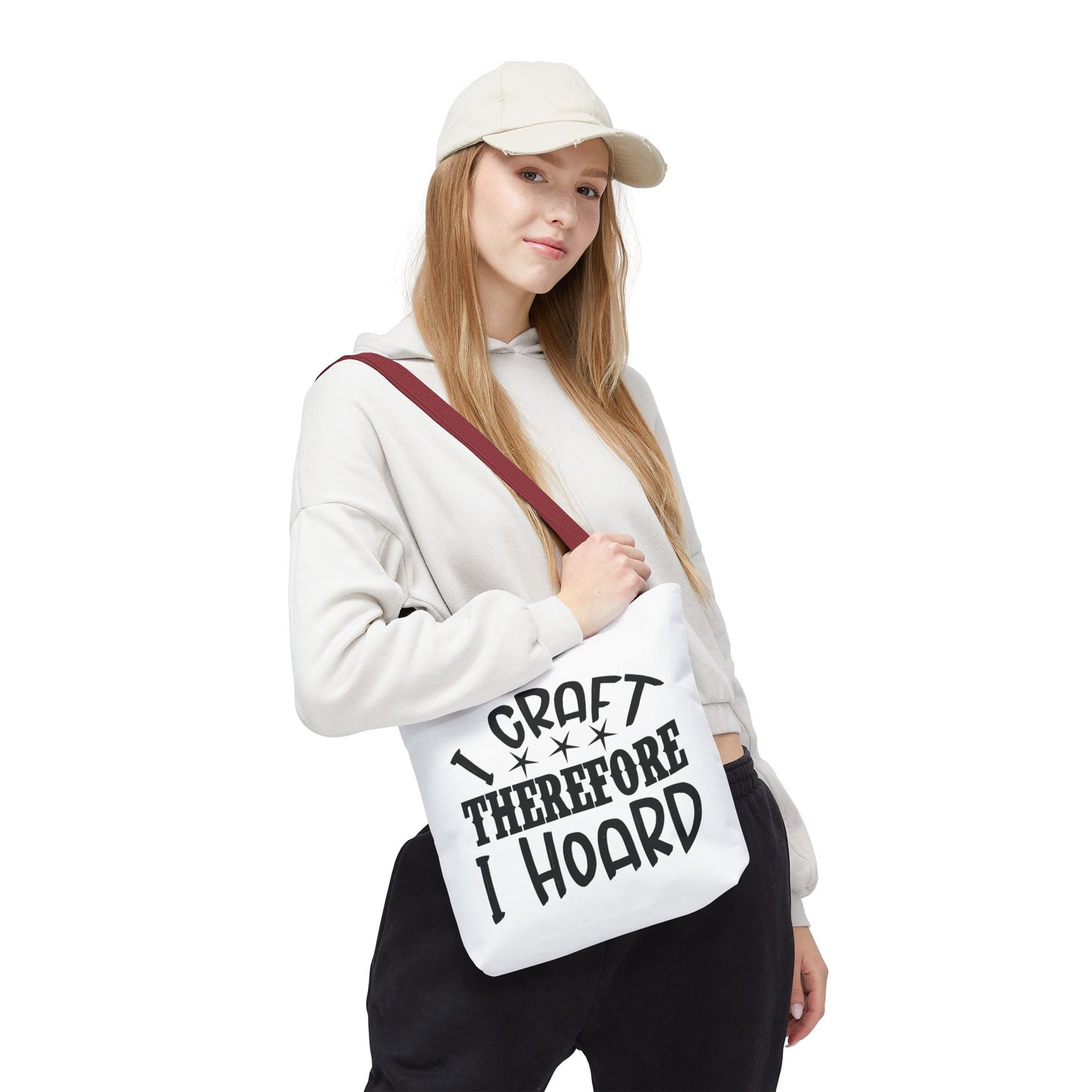 Craft Lover Tote Bag, I Craft Therefore I Hoard