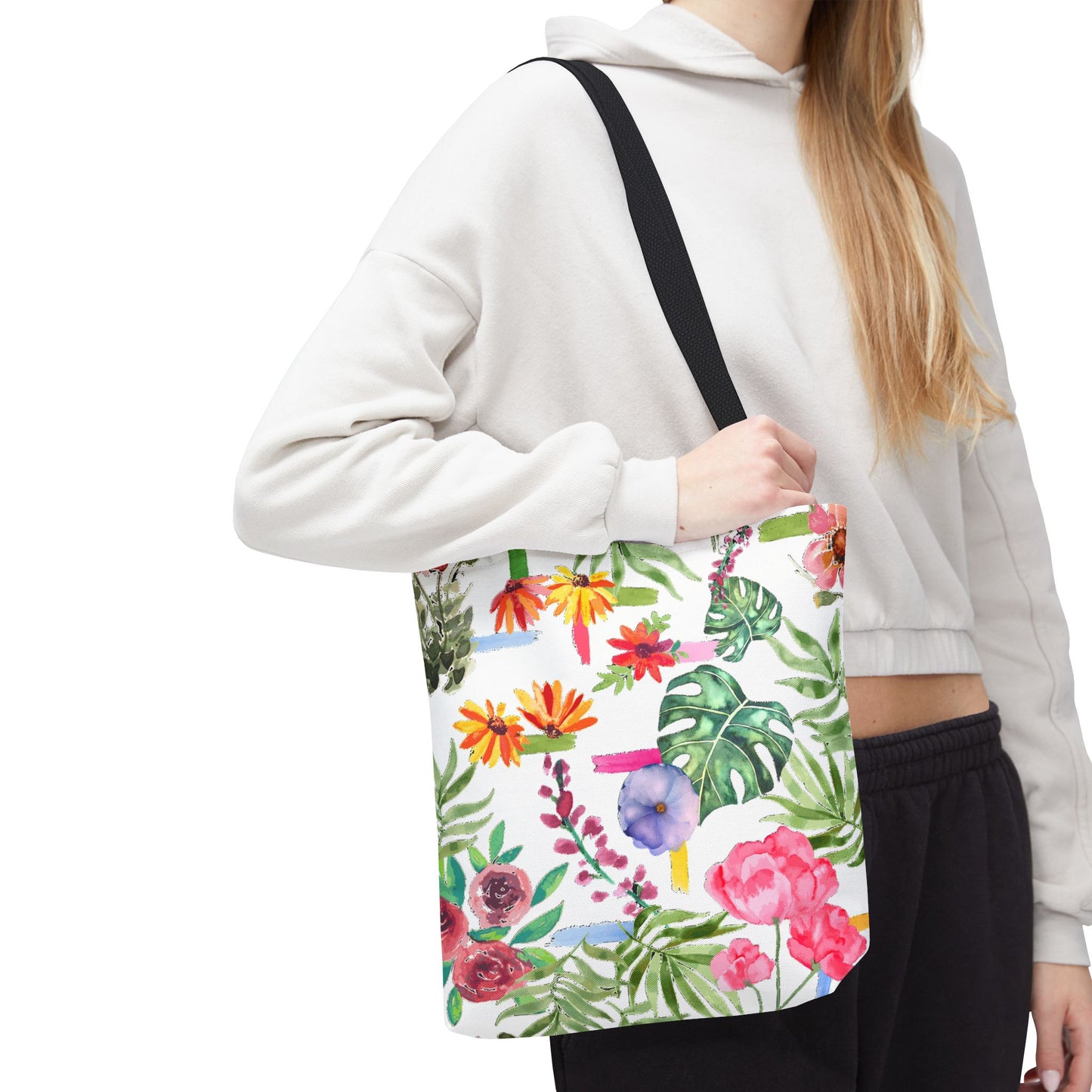 Floral Print Tote Bag