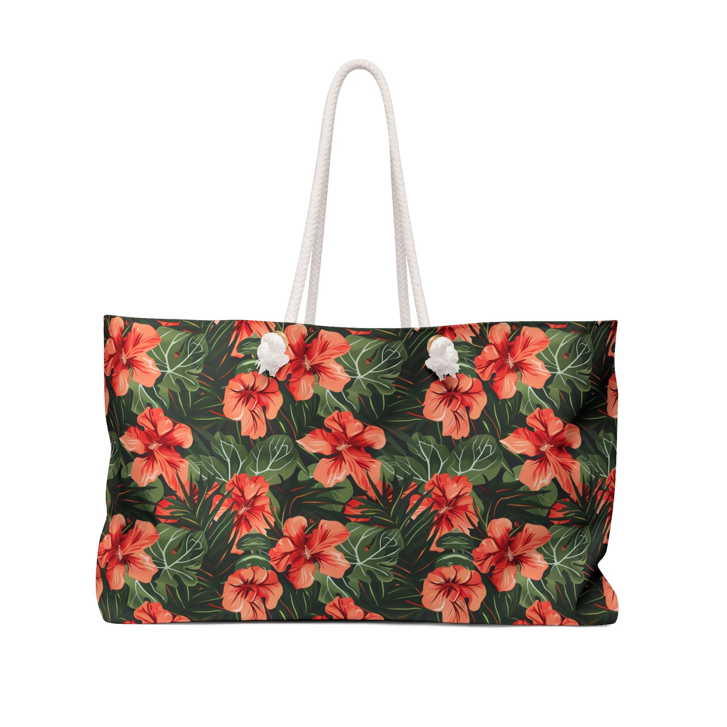 Tropical Floral Weekender Bag