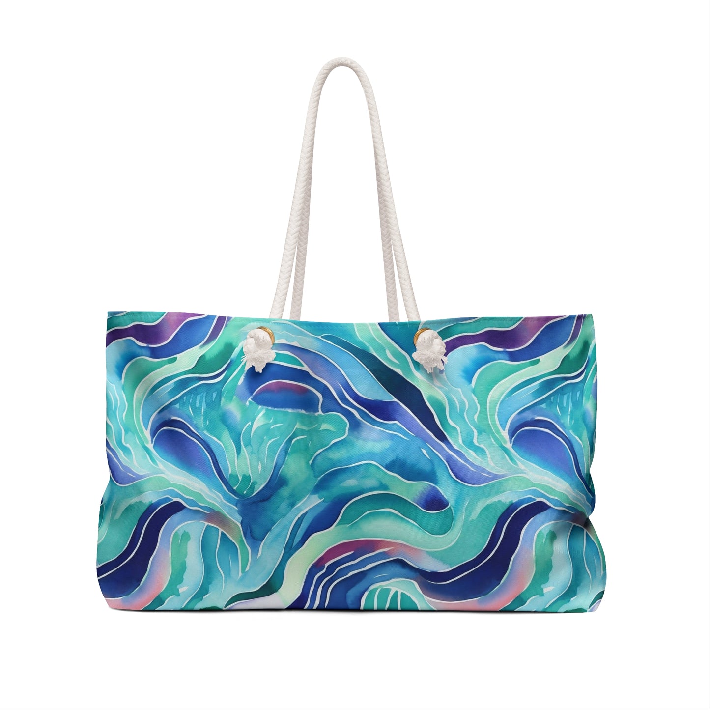 Abstract Ocean Wave Weekender Bag